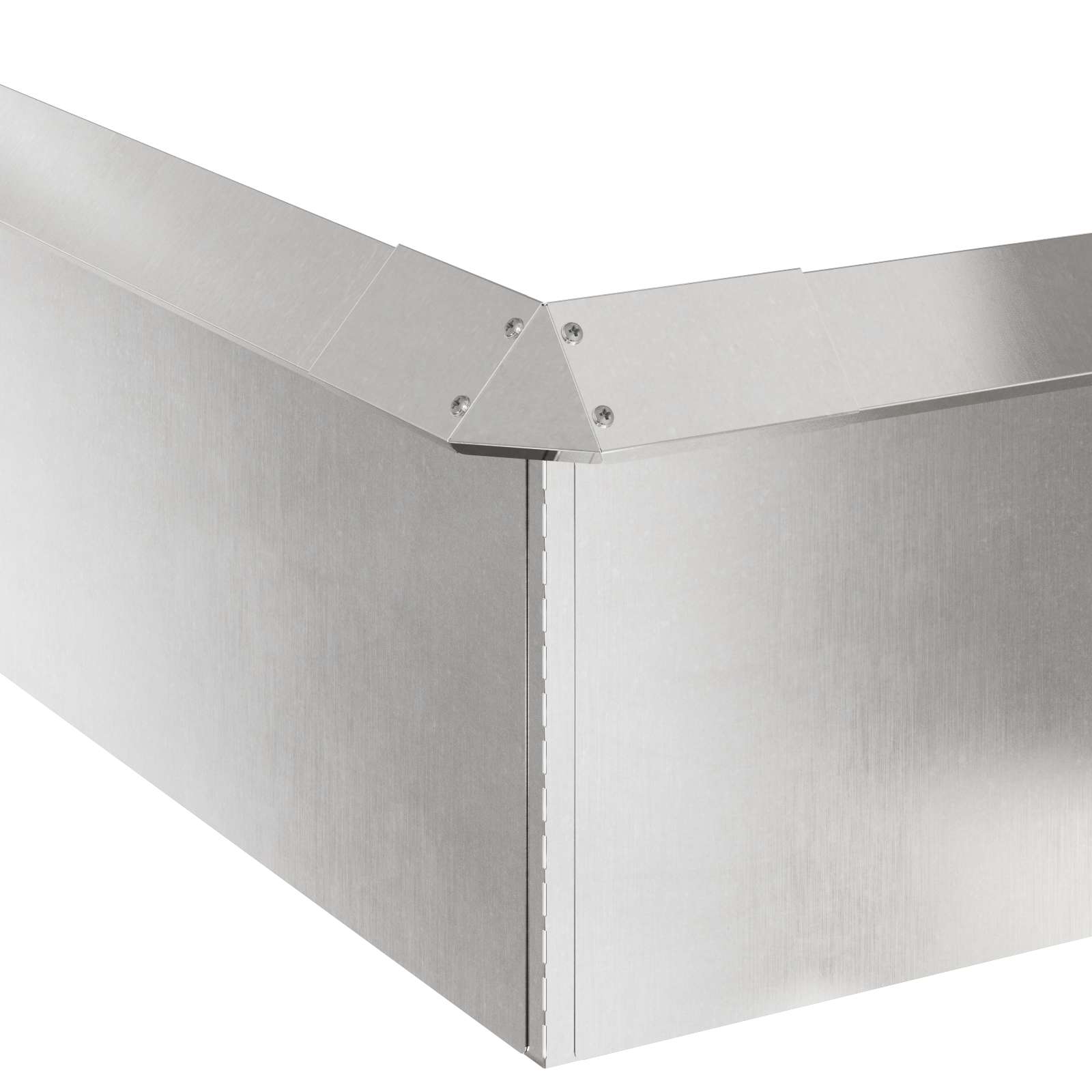 Schneckenzauns 12 stk. 100 x 3,5 x 25 cm Edelstahl Silber