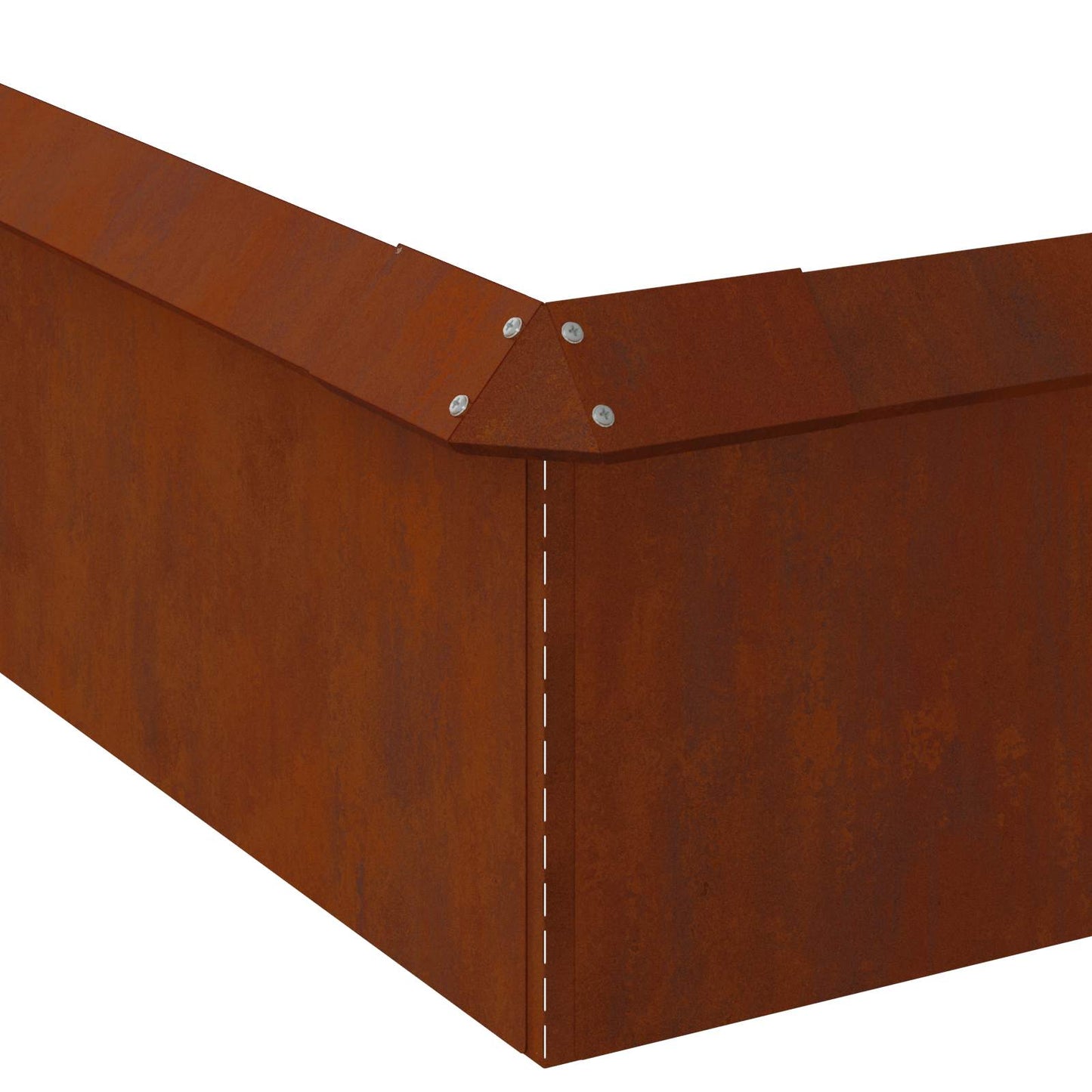 Schneckenzauns 12 stk. 100 x 3,5 x 25 cm Wetterfeststahl Rostig