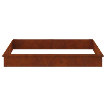 Schneckenzauns 12 stk. 100 x 3,5 x 25 cm Wetterfeststahl Rostig
