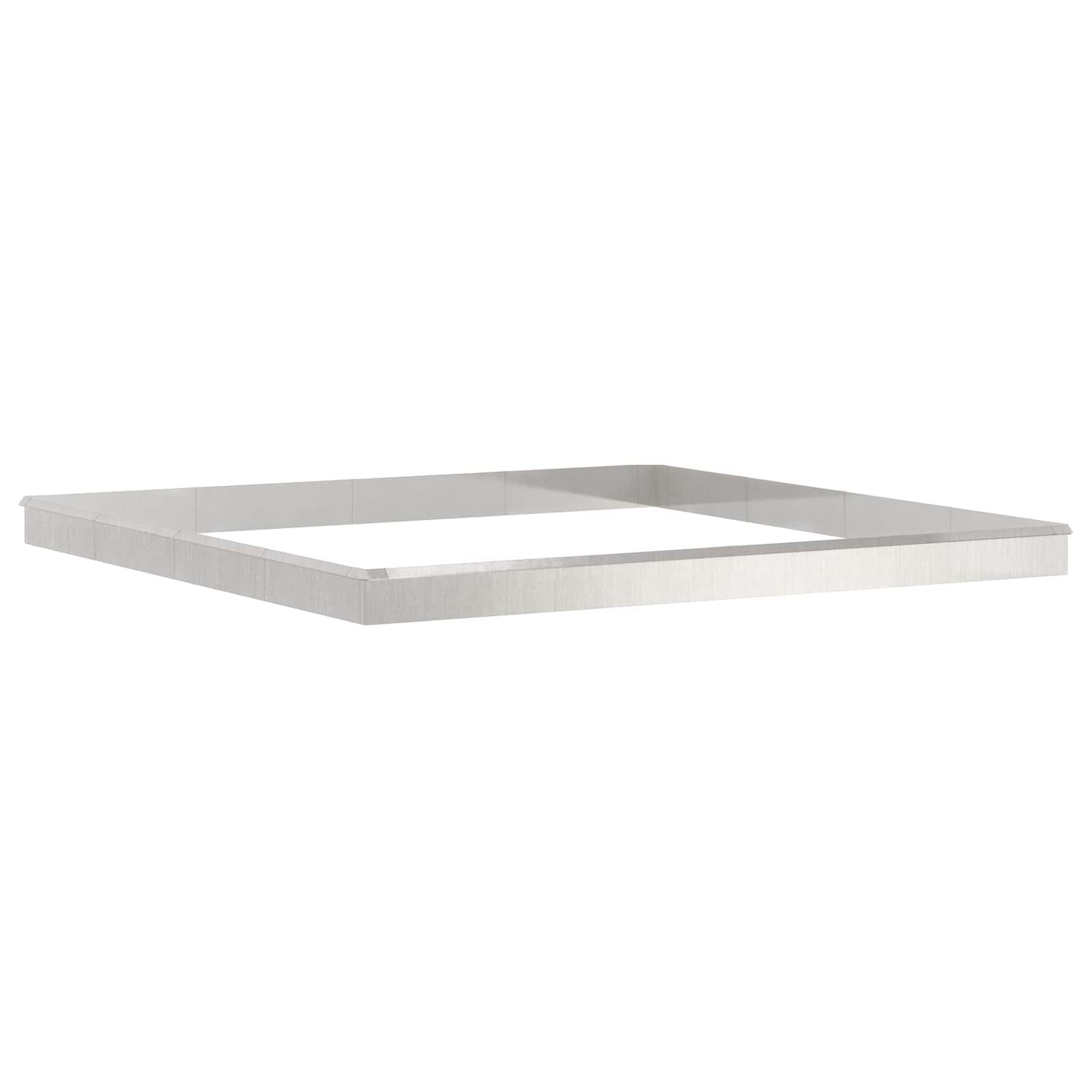 Schneckenzauns 20 stk. 100 x 3,5 x 25 cm Edelstahl Silber
