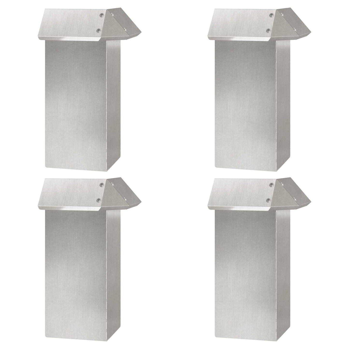 Schneckenzauns 20 stk. 100 x 3,5 x 25 cm Edelstahl Silber