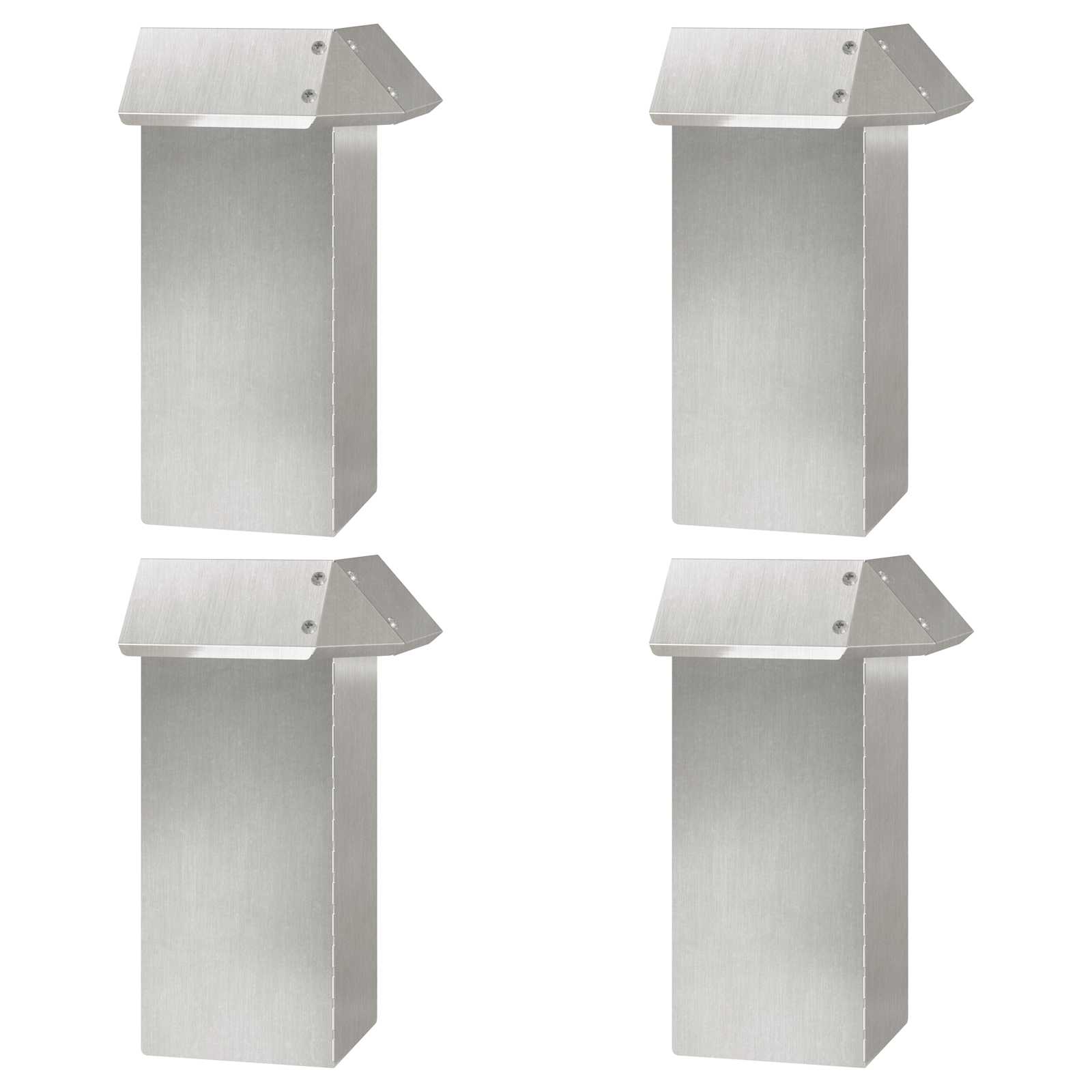 Schneckenzauns 20 stk. 100 x 3,5 x 25 cm Edelstahl Silber