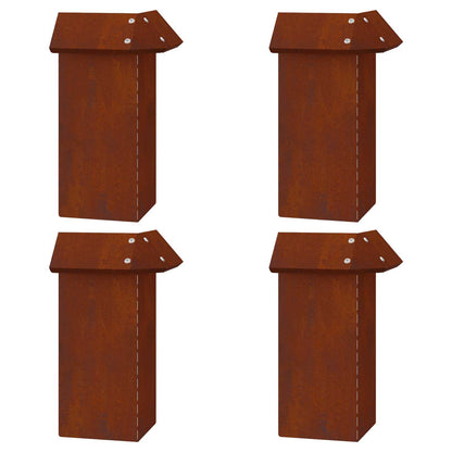 Schneckenzauns 20 stk. 100 x 3,5 x 25 cm Wetterfeststahl Rostig