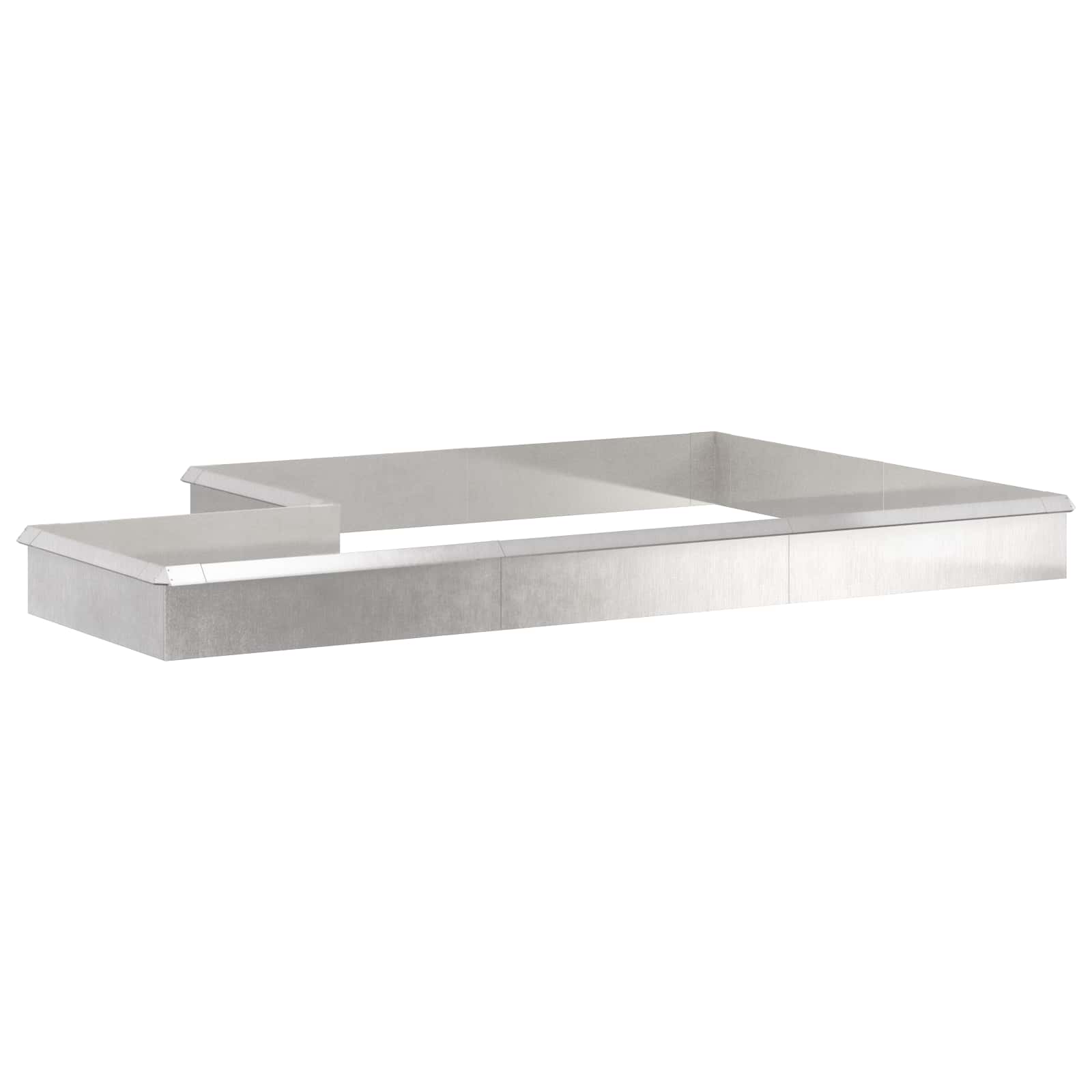 Schneckenzauns 16 stk. 100 x 3,5 x 25 cm Edelstahl Silber