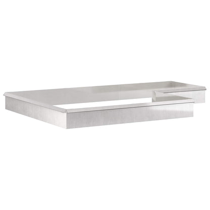 Schneckenzauns 16 stk. 100 x 3,5 x 25 cm Edelstahl Silber