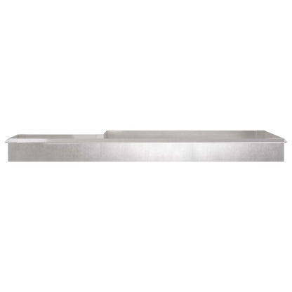 Schneckenzauns 16 stk. 100 x 3,5 x 25 cm Edelstahl Silber