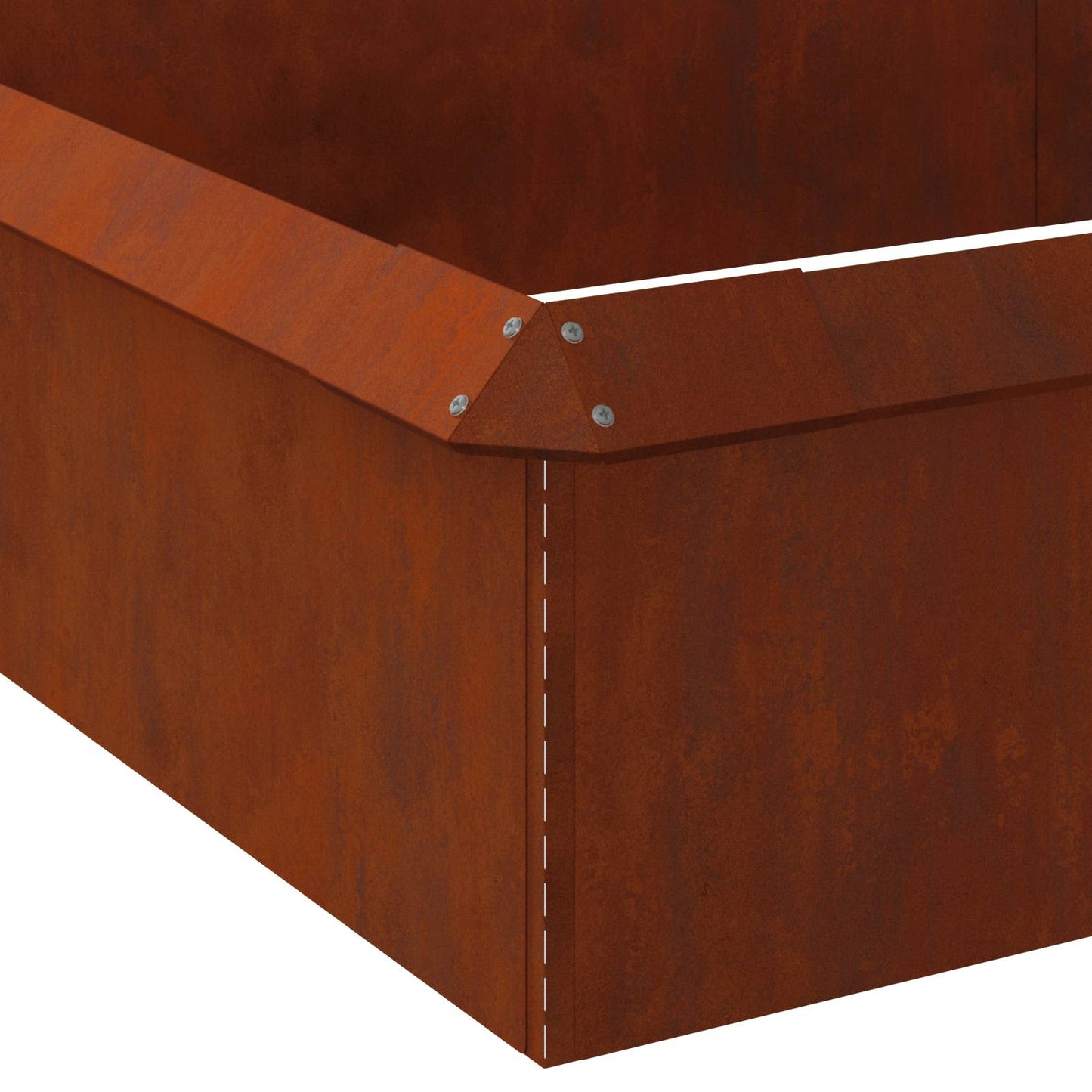 Schneckenzauns 16 stk. 100 x 3,5 x 25 cm Wetterfeststahl Rostig