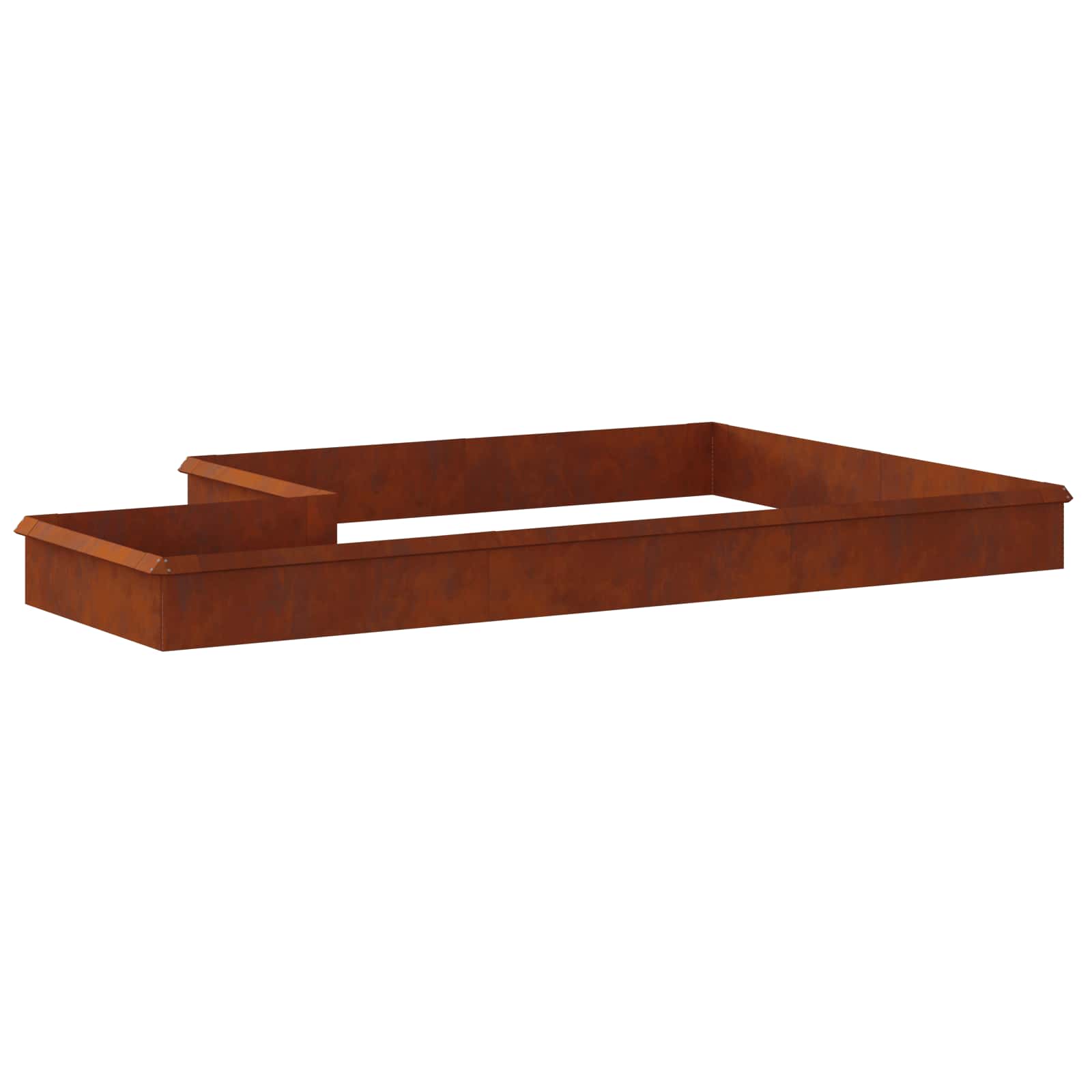 Schneckenzauns 16 stk. 100 x 3,5 x 25 cm Wetterfeststahl Rostig