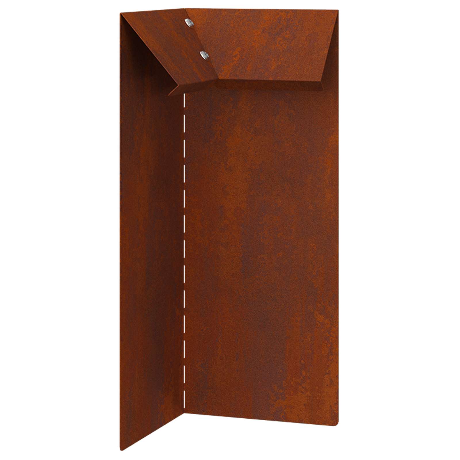 Schneckenzauns 16 stk. 100 x 3,5 x 25 cm Wetterfeststahl Rostig
