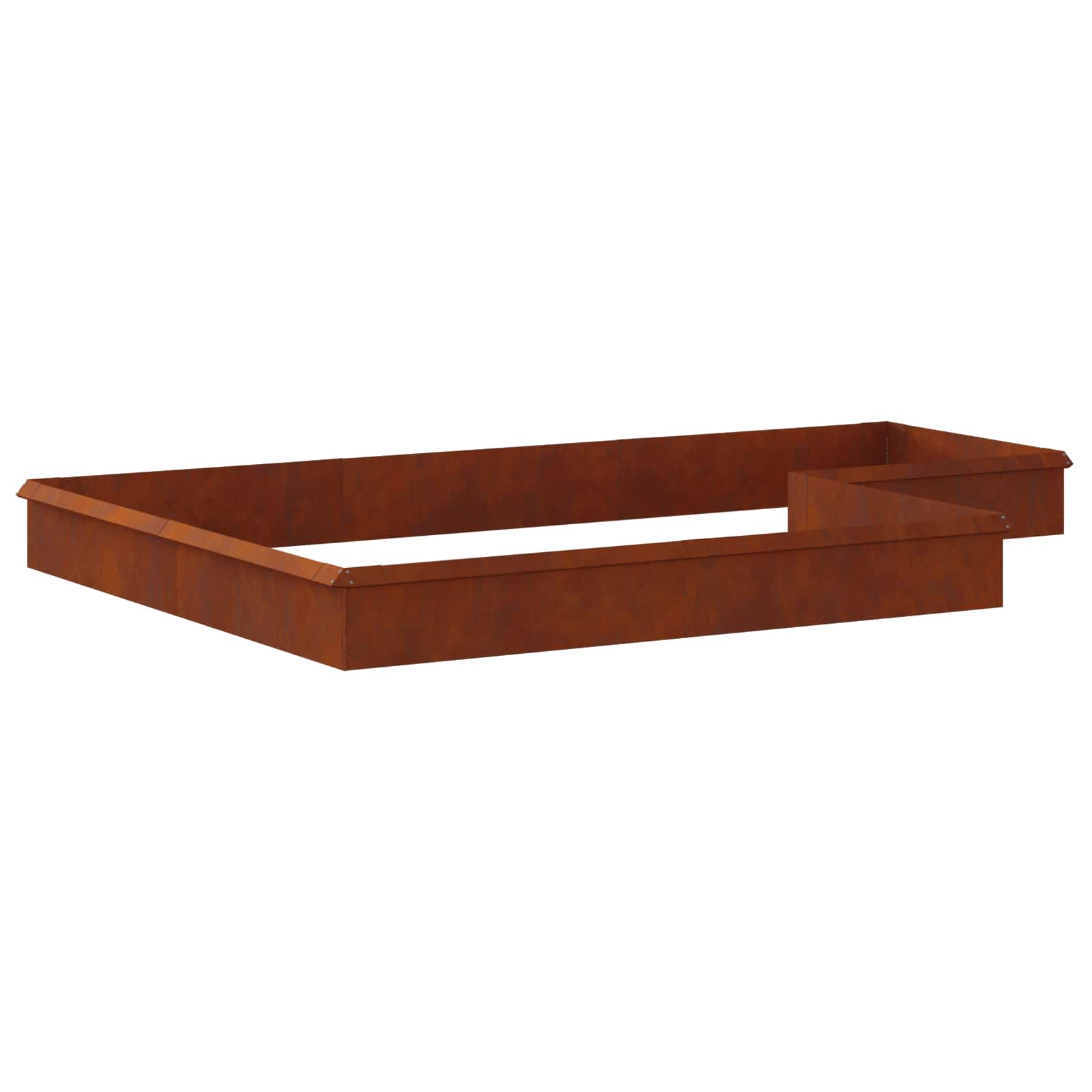 Schneckenzauns 16 stk. 100 x 3,5 x 25 cm Wetterfeststahl Rostig