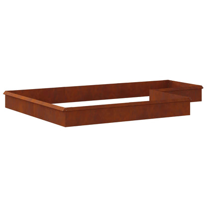 Schneckenzauns 16 stk. 100 x 3,5 x 25 cm Wetterfeststahl Rostig
