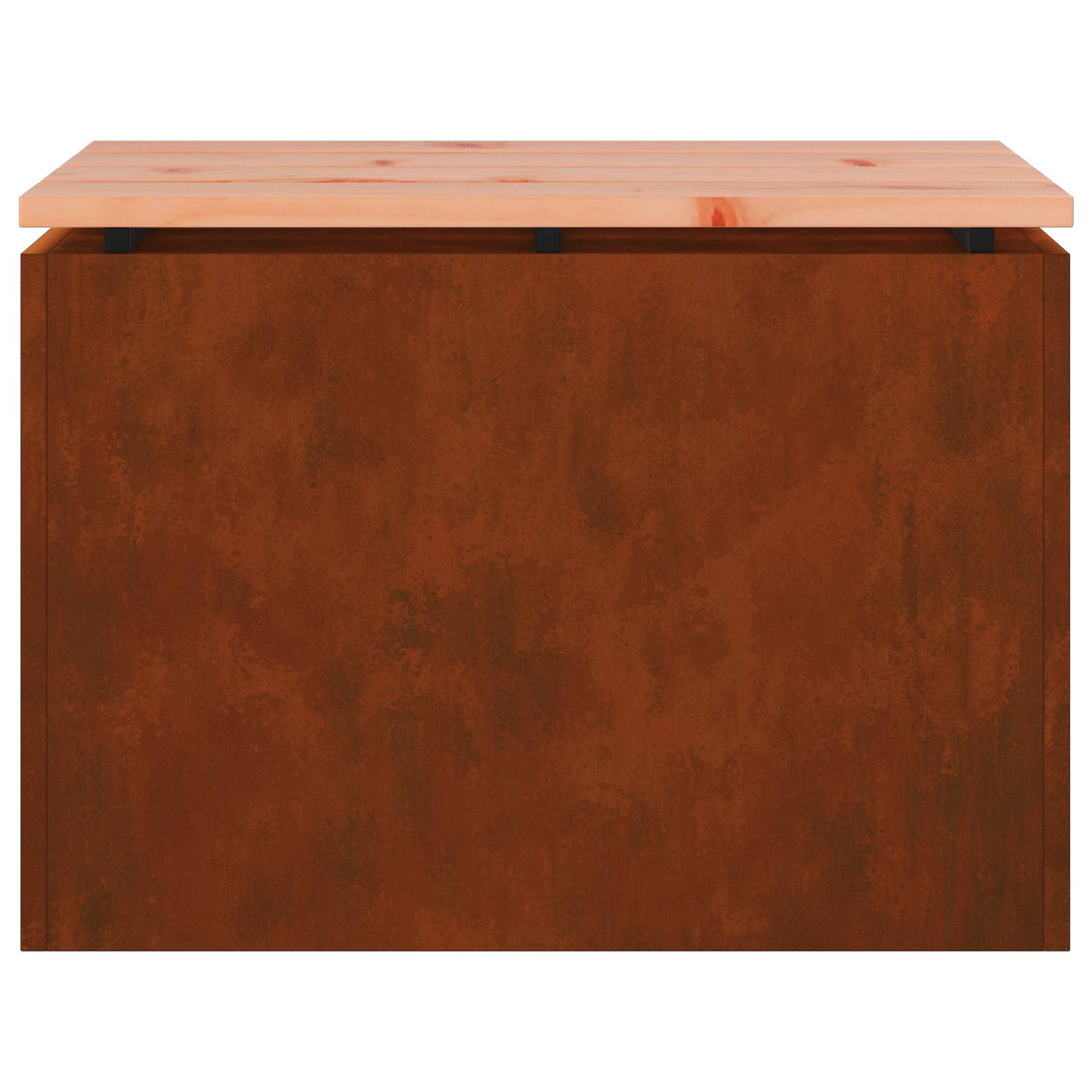 Gartenbank 1 -Seater 60 x 40 x 43 cm Rostig Rechtwinklig