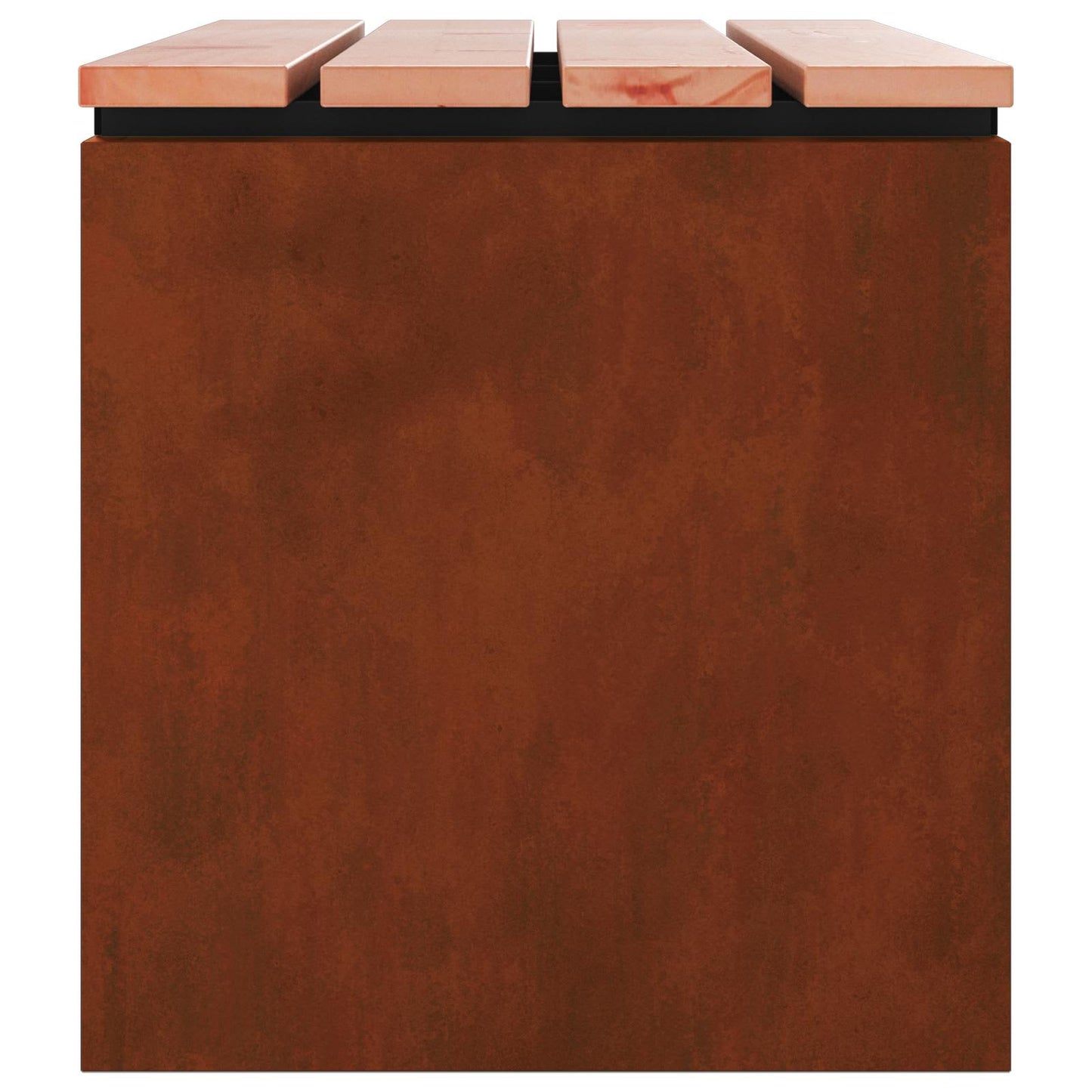 Gartenbank 2 -Seater 80 x 40 x 43 cm Rostig Rechtwinklig