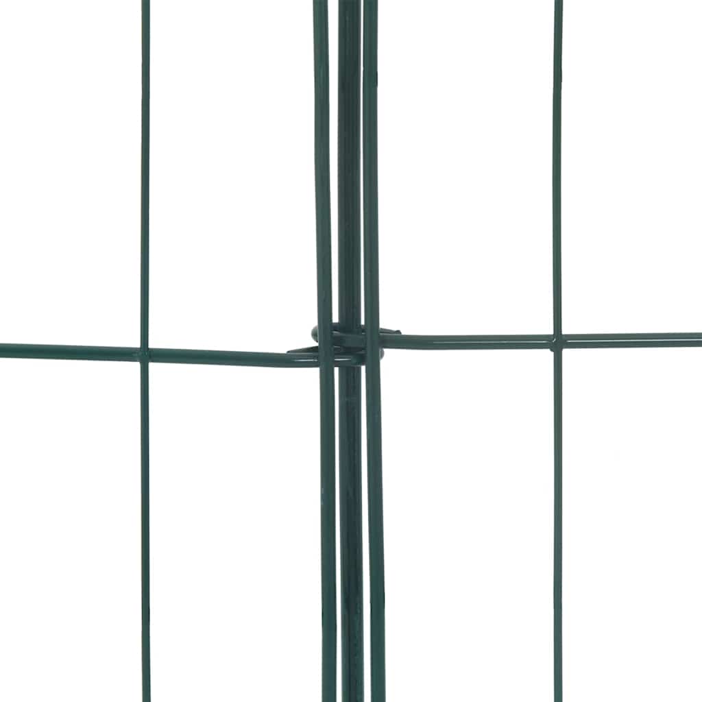 Teichzaun Set 8 Stk. 50 x 80 cm Stahl Grün