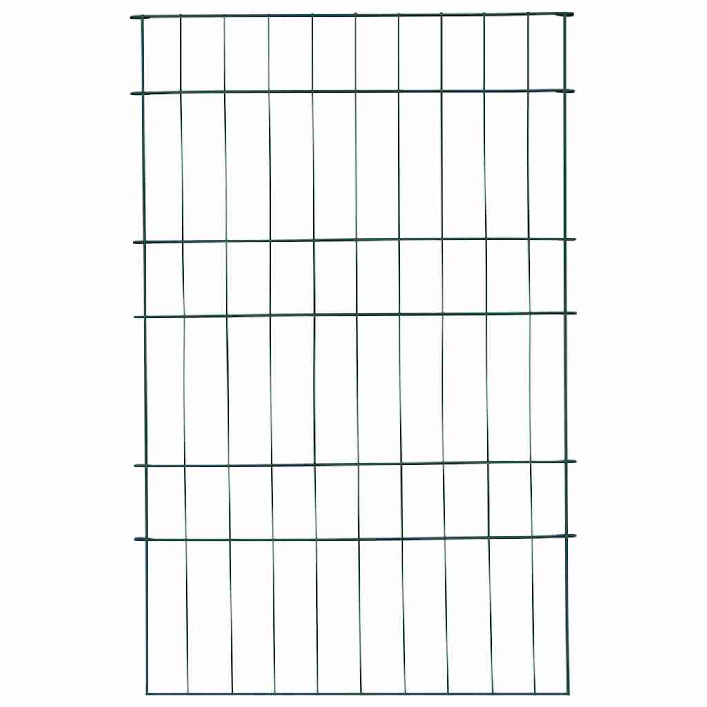 Teichzaun Set 8 stk. 50 x 80 cm Stahl Grün