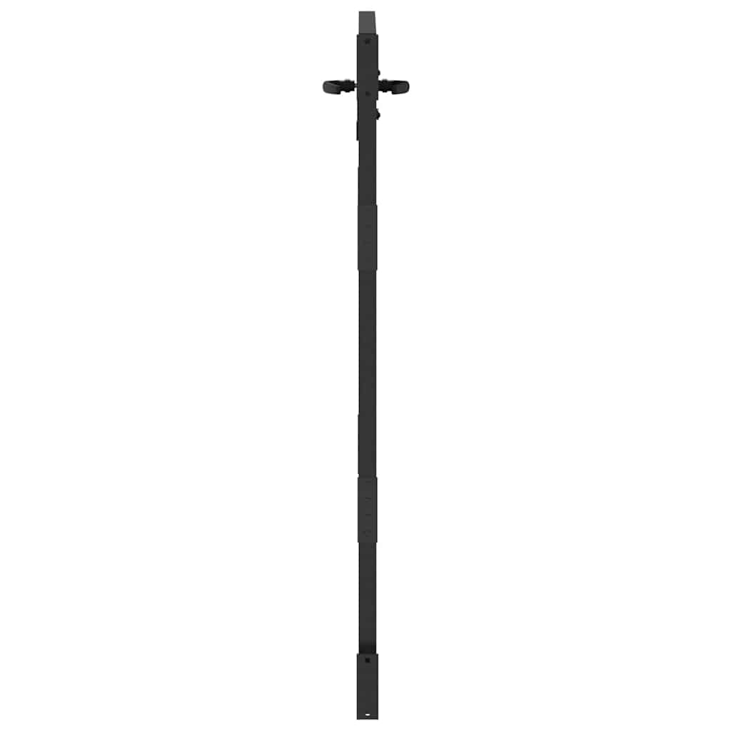 Gartentor 85 x 125 cm Pulverbeschichteter Stahl Abschließbar