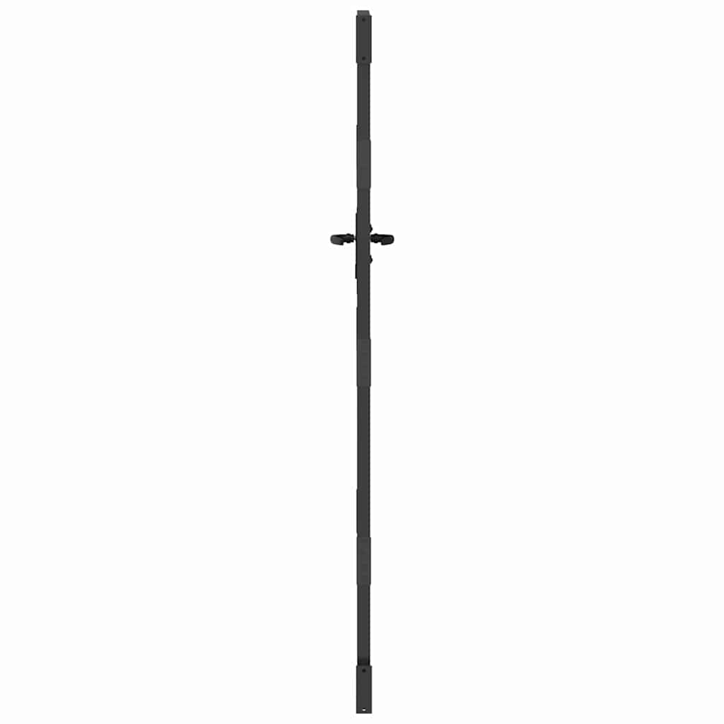 Gartentor 85 x 200 cm Pulverbeschichteter Stahl Abschließbar