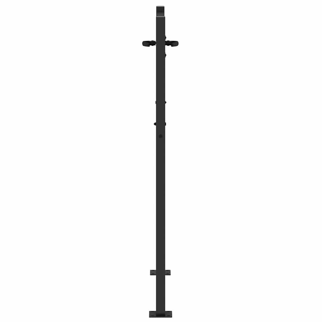 Gartentor 110 x 130 cm Pulverbeschichteter Stahl Abschließbar