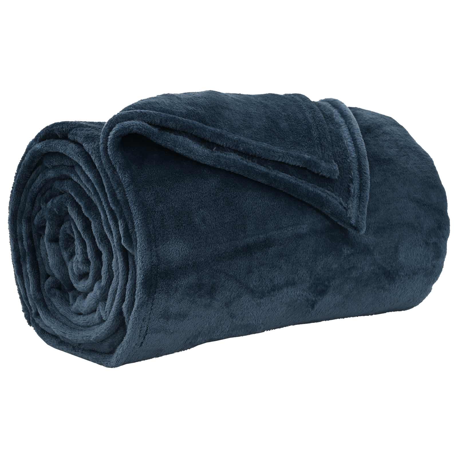 Wohndecke Marineblau 130 x 150 cm 0.51 kg Fleece