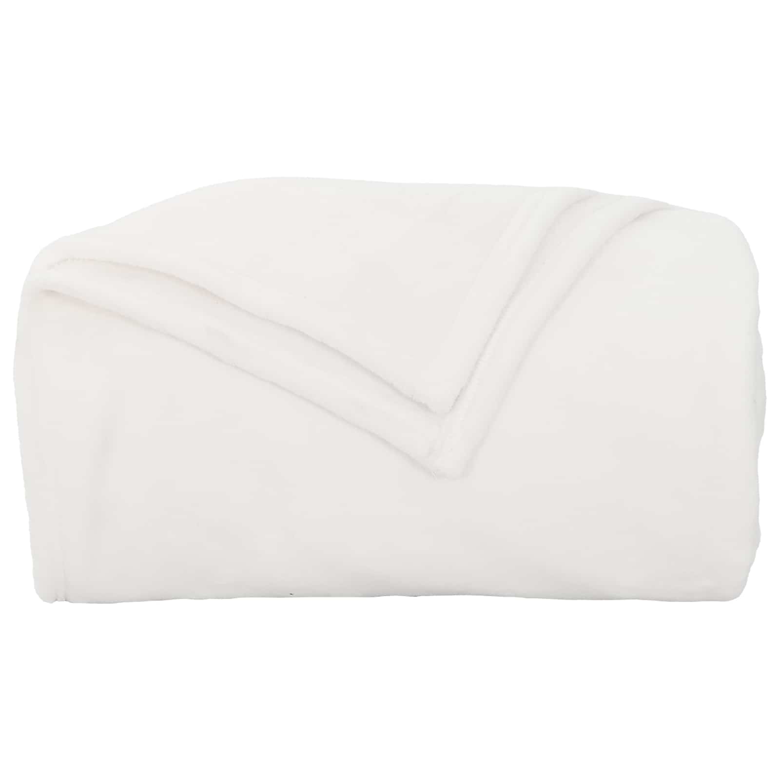 Wohndecke Weiß 150 x 200 cm 0.78 kg Fleece