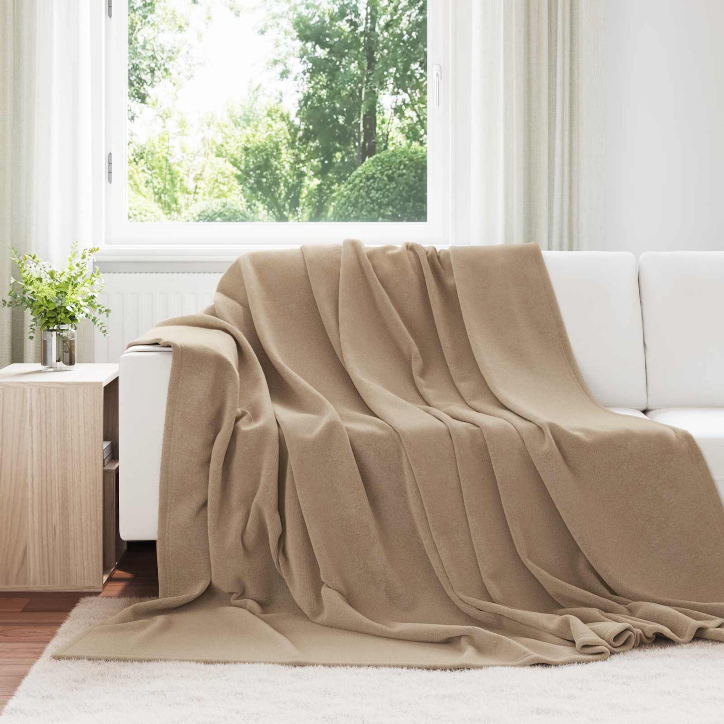 Wohndecken 6 stk. Kamel 220 x 240 cm 8.24 kg Fleece