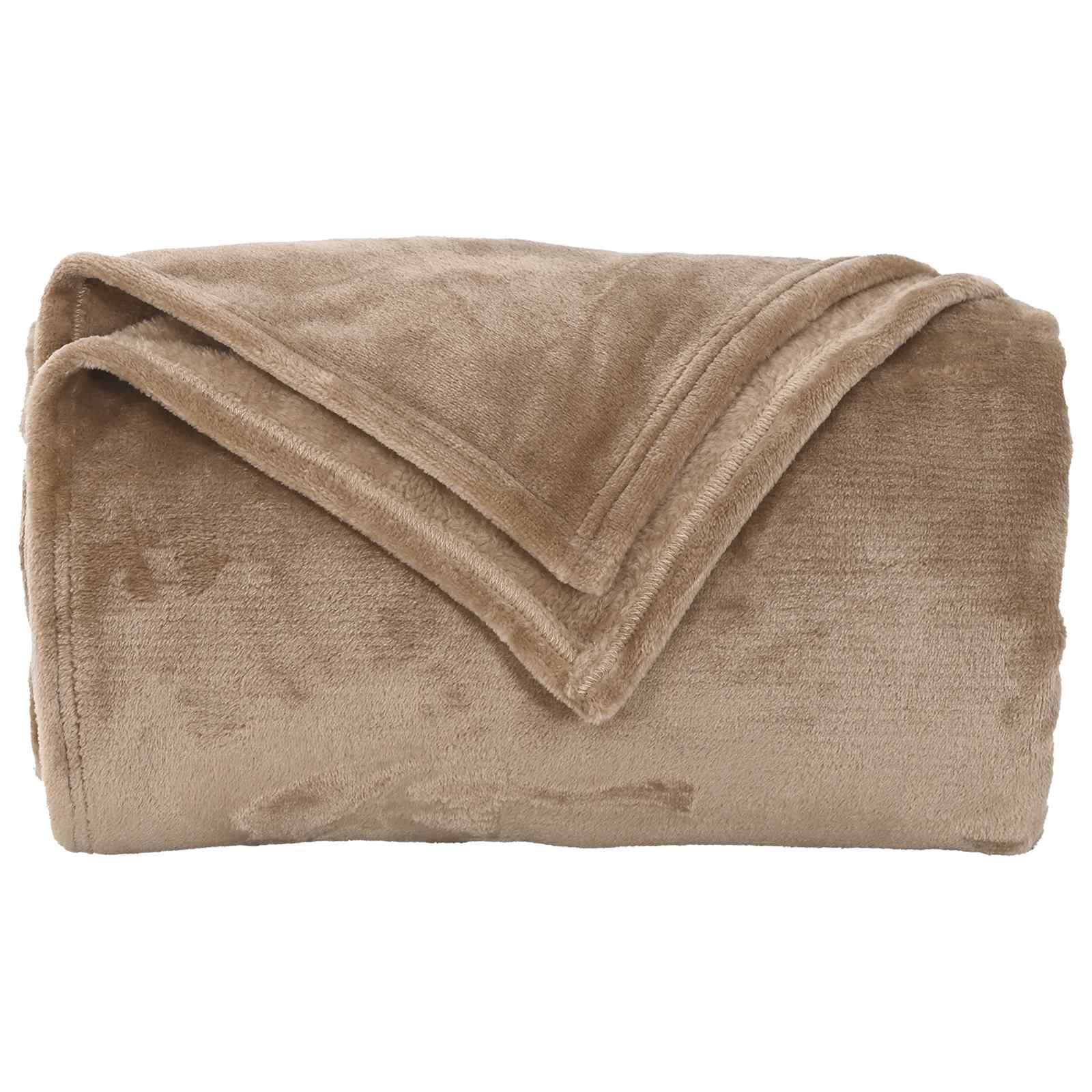 Wohndecken 6 stk. Kamel 220 x 240 cm 8.24 kg Fleece