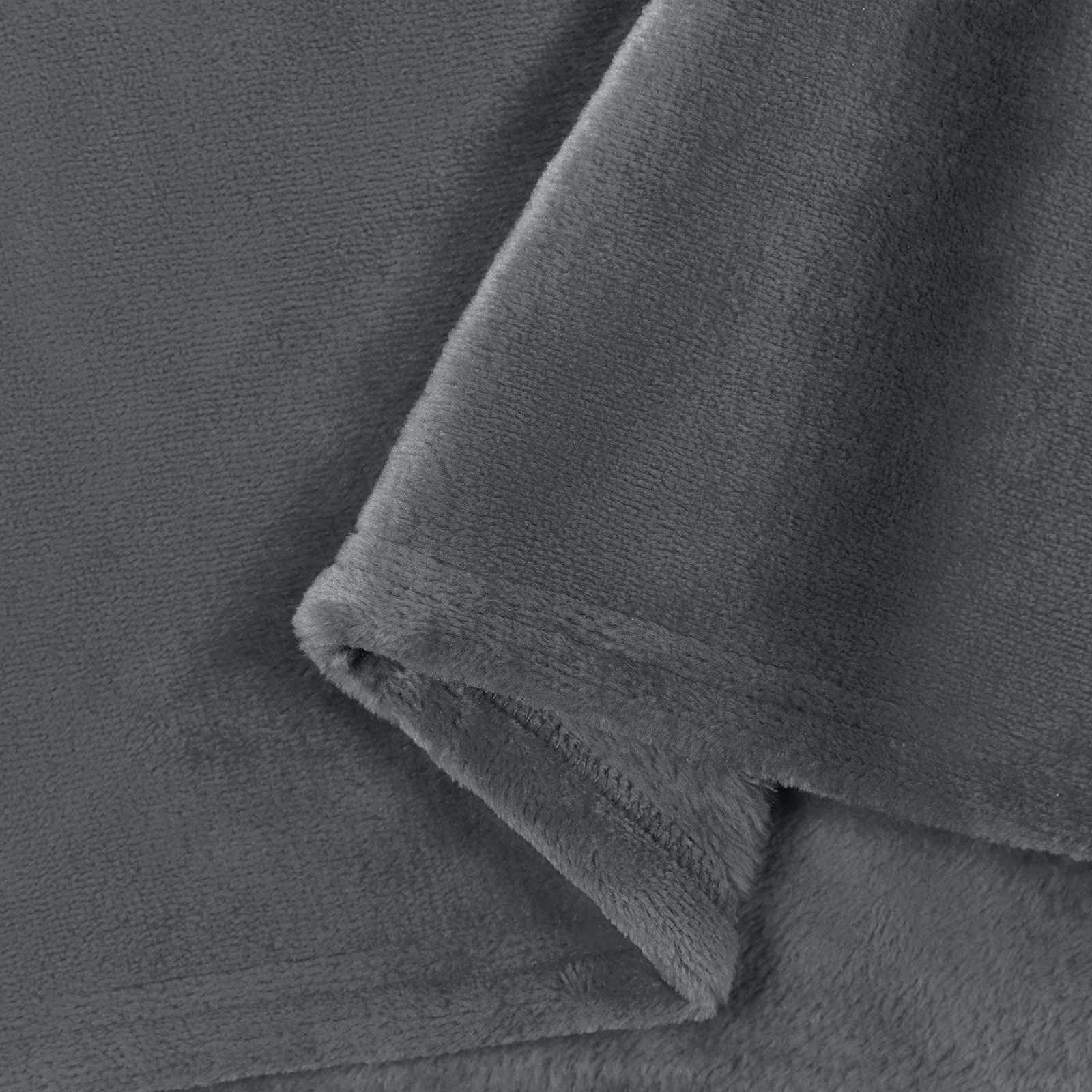 Wohndecken 6 stk. Dunkelgrau 240 x 270 cm 10.11 kg Fleece