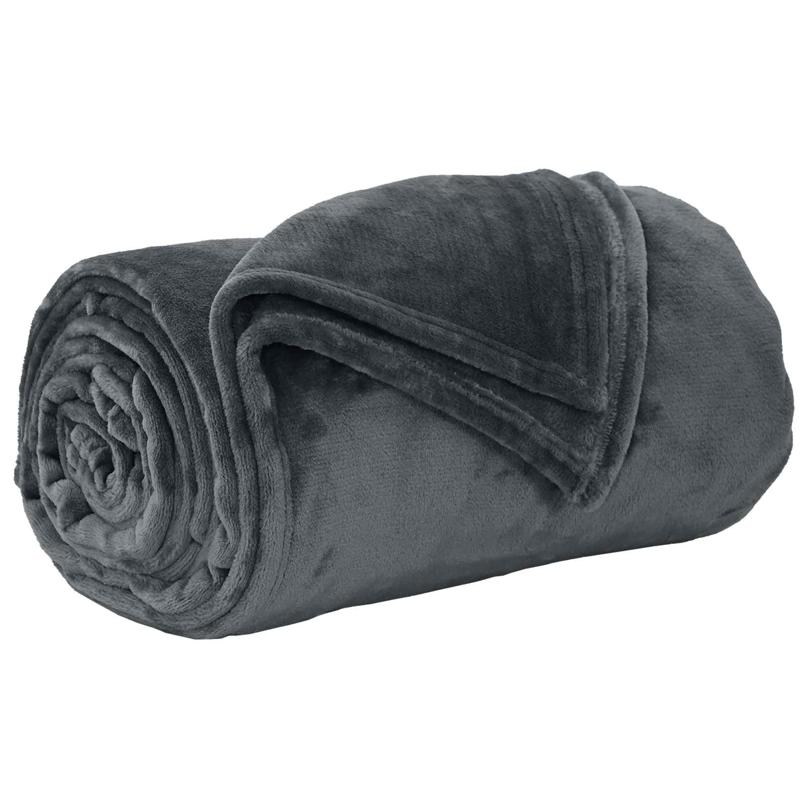 Wohndecken 6 stk. Dunkelgrau 240 x 270 cm 10.11 kg Fleece
