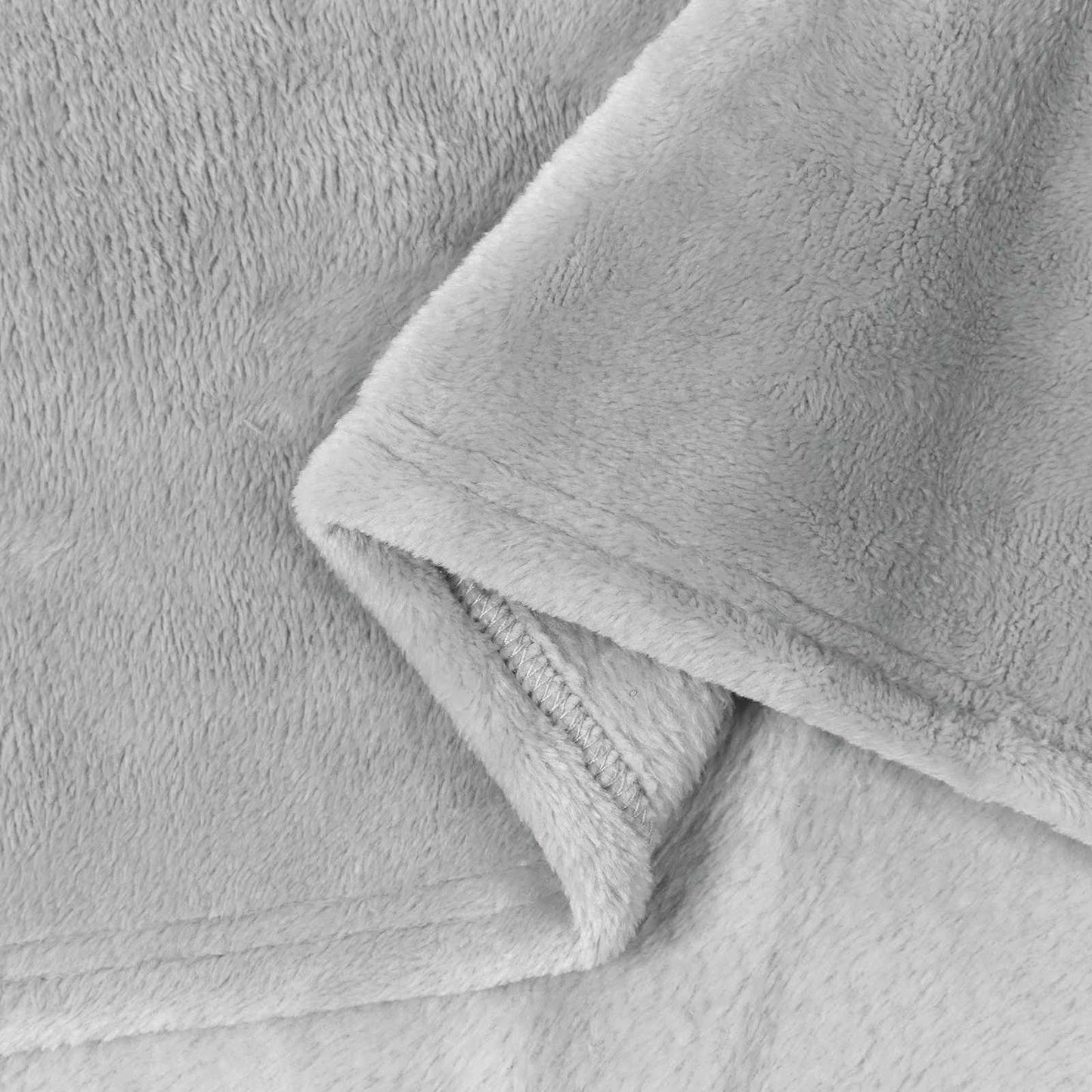 Wohndecken 6 stk. Grau 220 x 240 cm 8.24 kg Fleece
