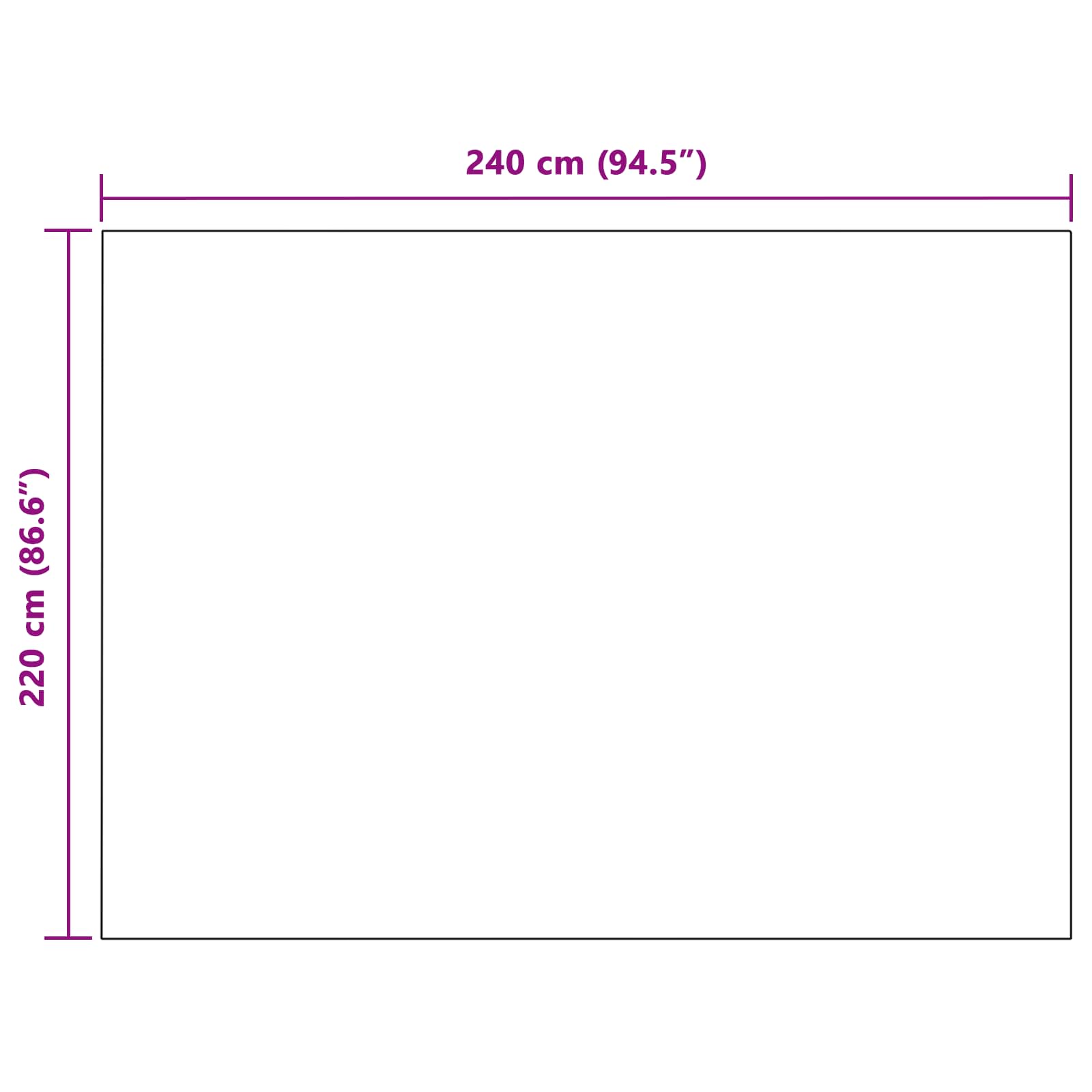 Wohndecken 6 stk. Grau 220 x 240 cm 8.24 kg Fleece