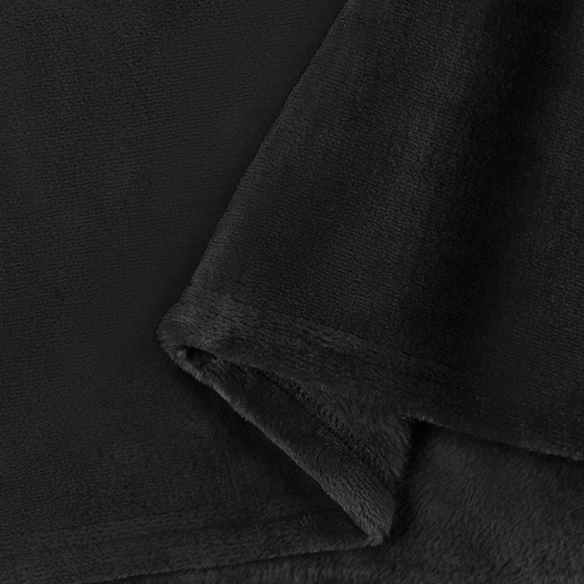 Wohndecken 6 stk. Schwarz 220 x 240 cm 8.24 kg Fleece