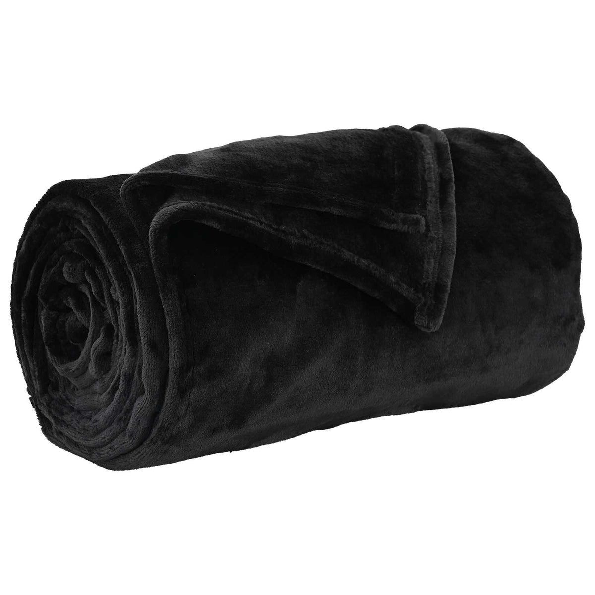 Wohndecken 6 stk. Schwarz 220 x 240 cm 8.24 kg Fleece