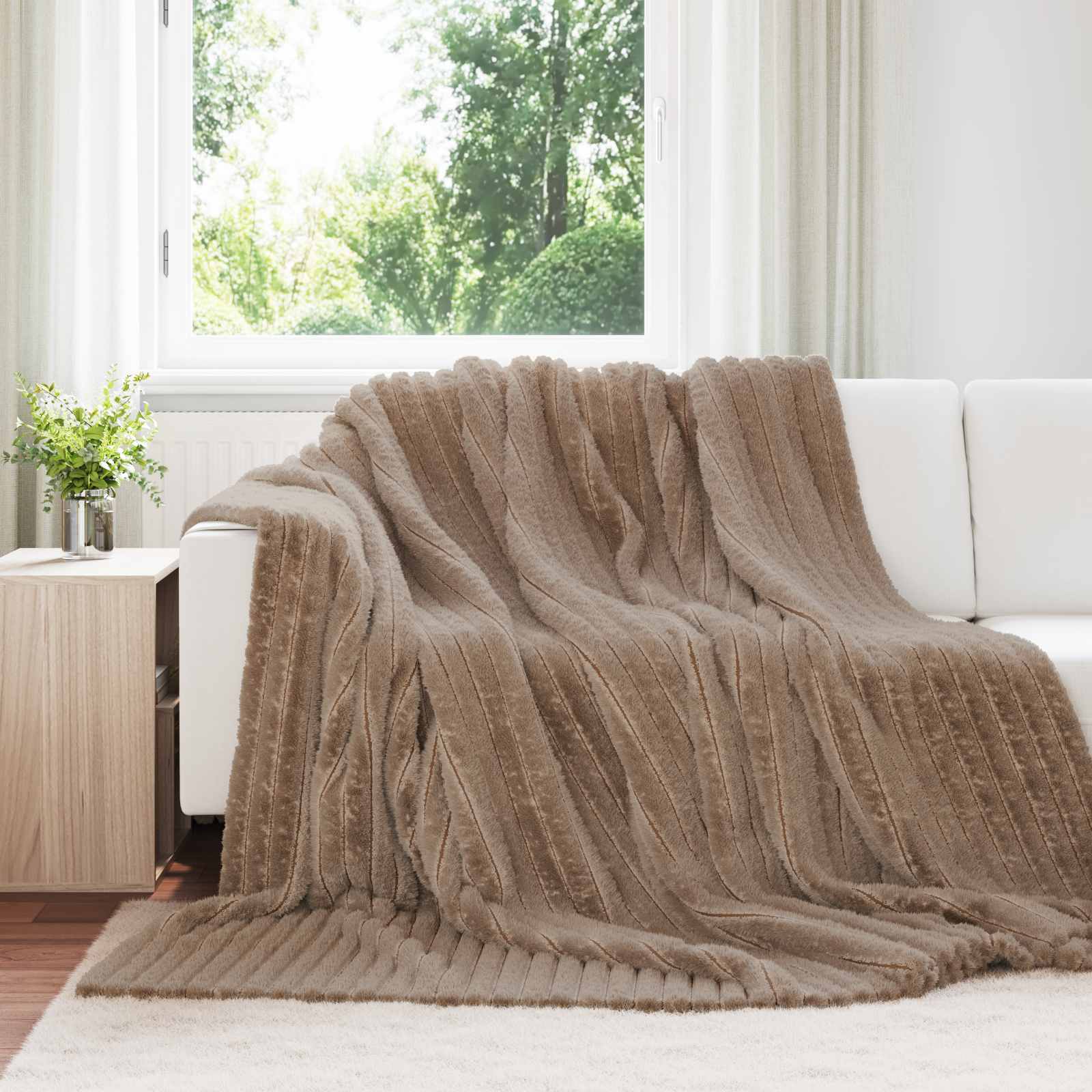 Wohndecke Kamel 240 x 220 cm 1.36 kg Fleece
