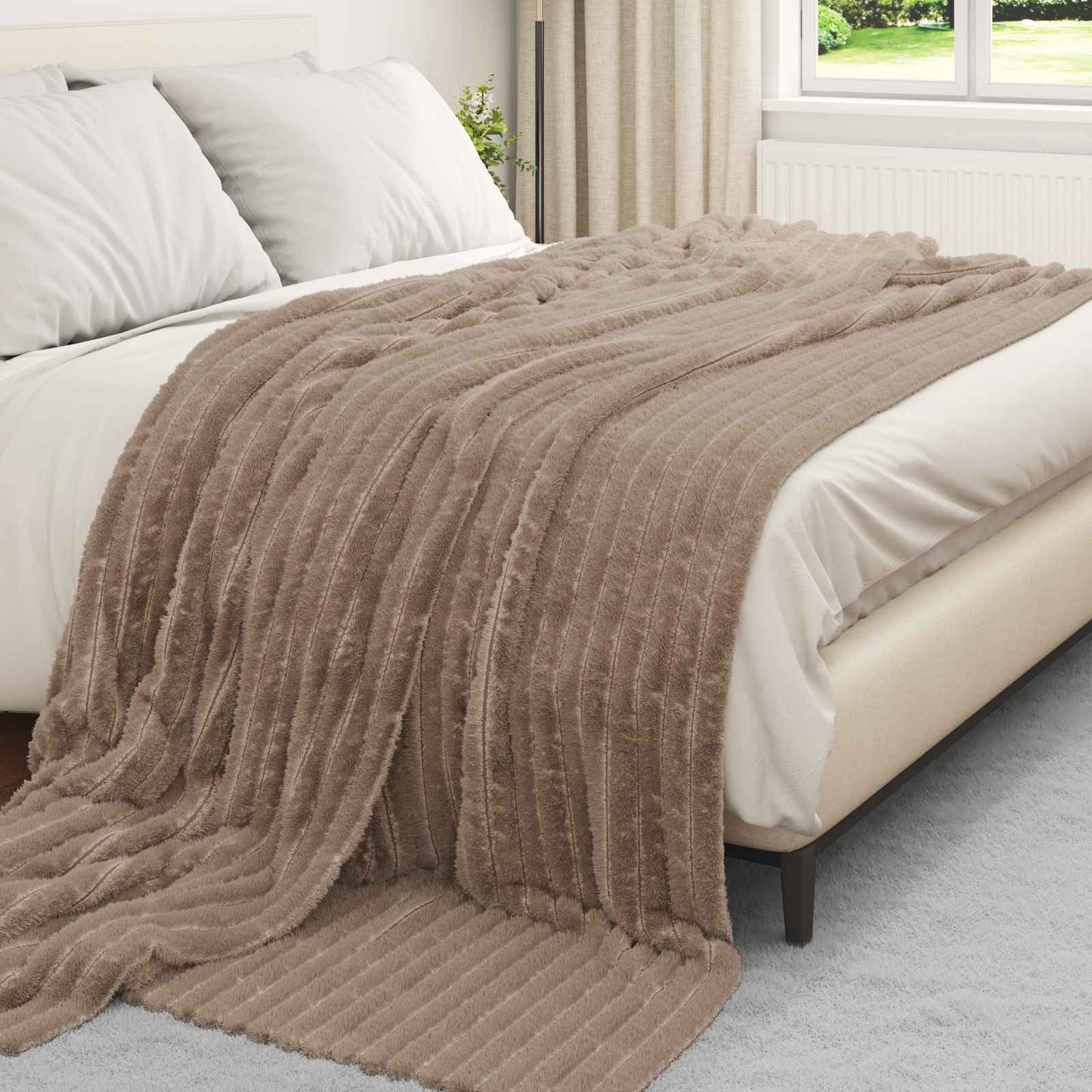 Wohndecke Kamel 240 x 220 cm 1.36 kg Fleece