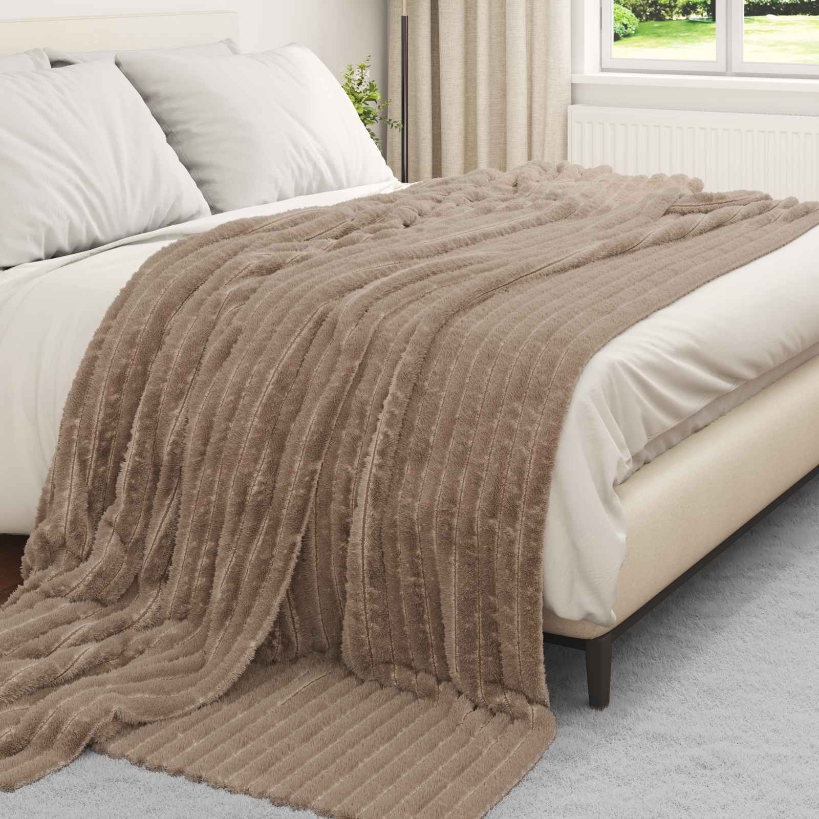 Wohndecke Kamel 240 x 220 cm 1.36 kg Fleece