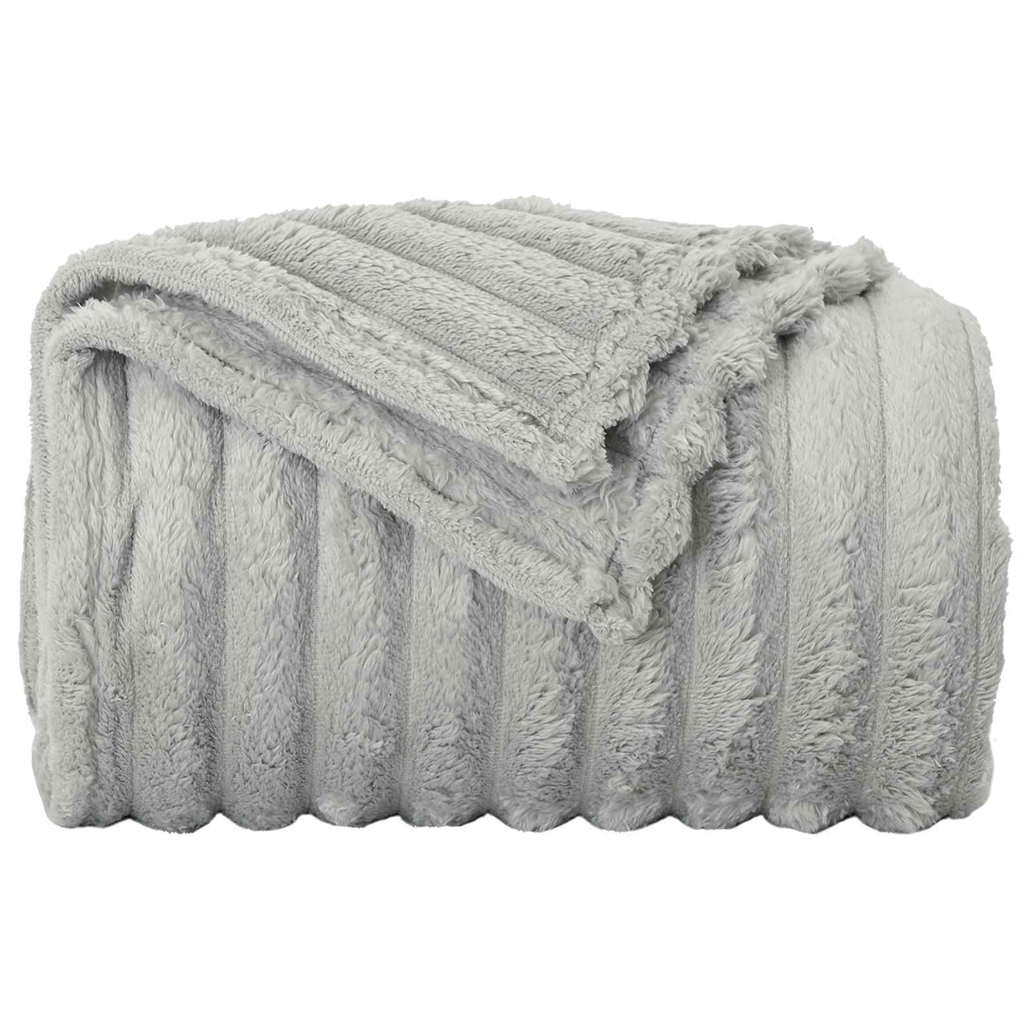 Wohndecke Grau 200 x 150 cm 0.8 kg Fleece
