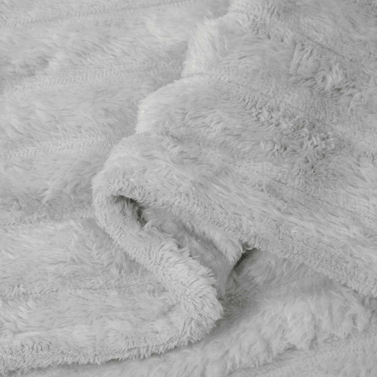 Wohndecke Grau 240 x 220 cm 1.36 kg Fleece