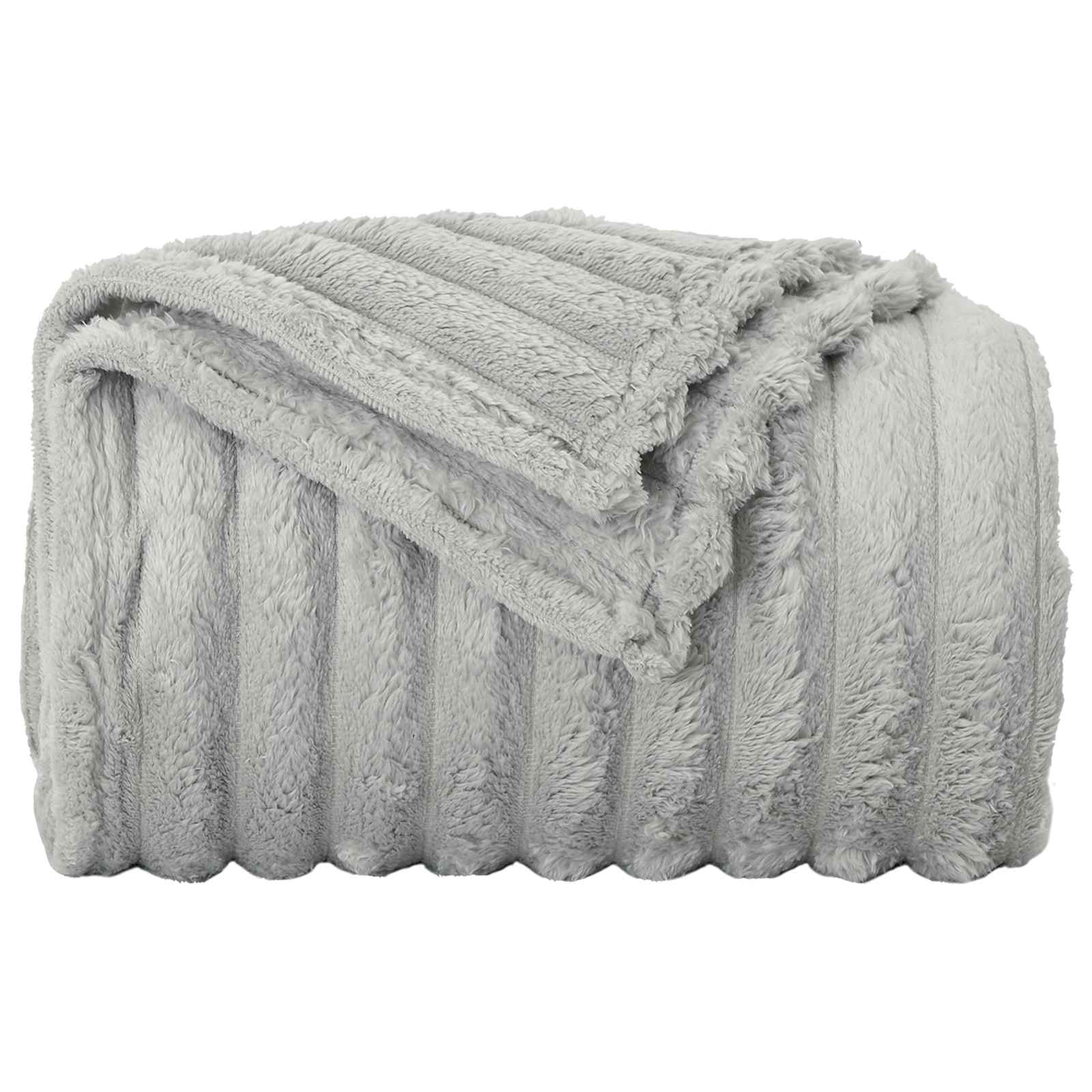 Wohndecke Grau 270 x 240 cm 1.77 kg Fleece