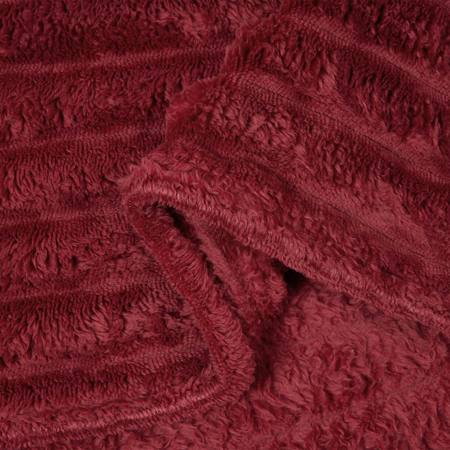 Wohndecke Bordeauxrot 270 x 240 cm 1.66 kg Fleece