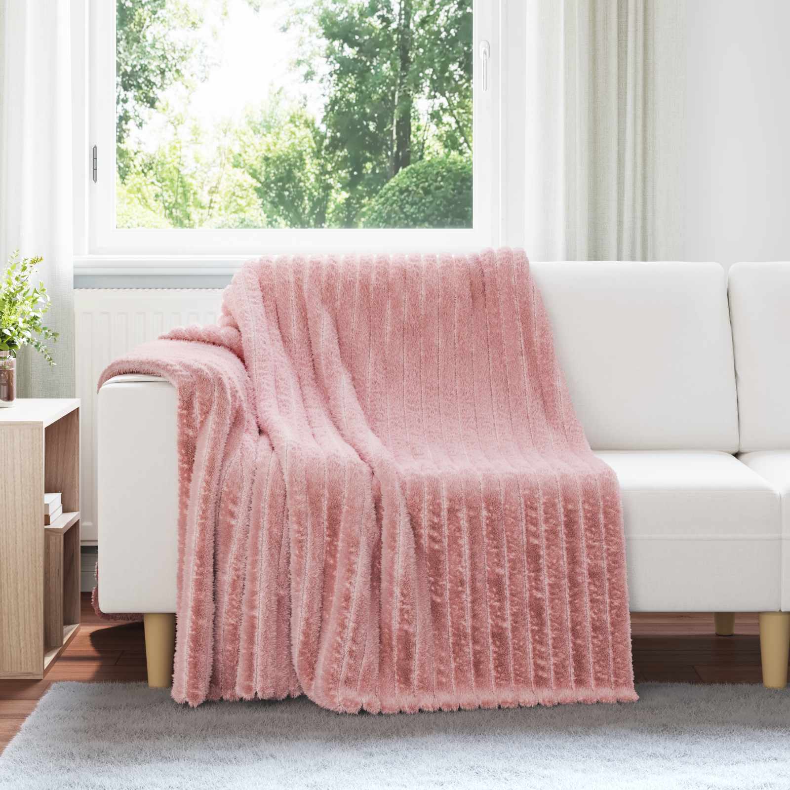 Wohndecke Rosa 200 x 150 cm 0.8 kg Fleece