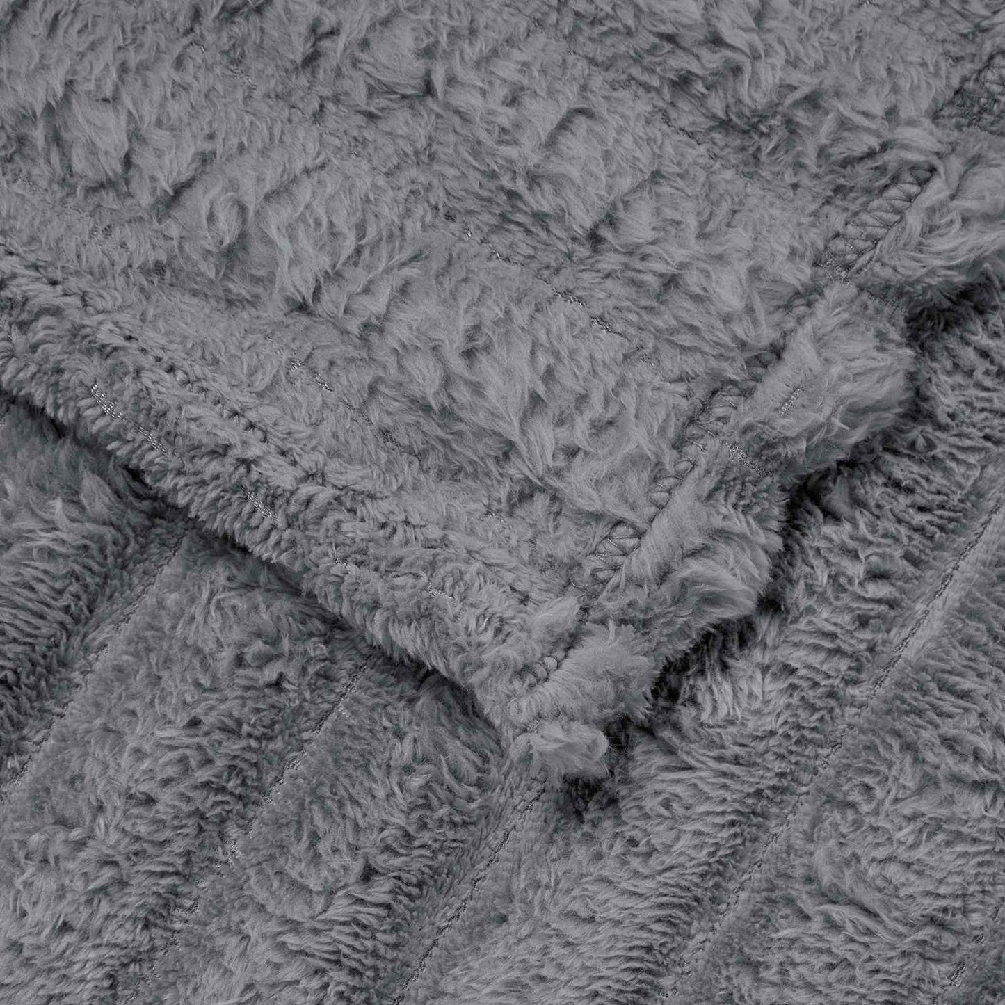 Wohndecken 6 stk. Dunkelgrau 240 x 220 cm 8.76 kg Fleece