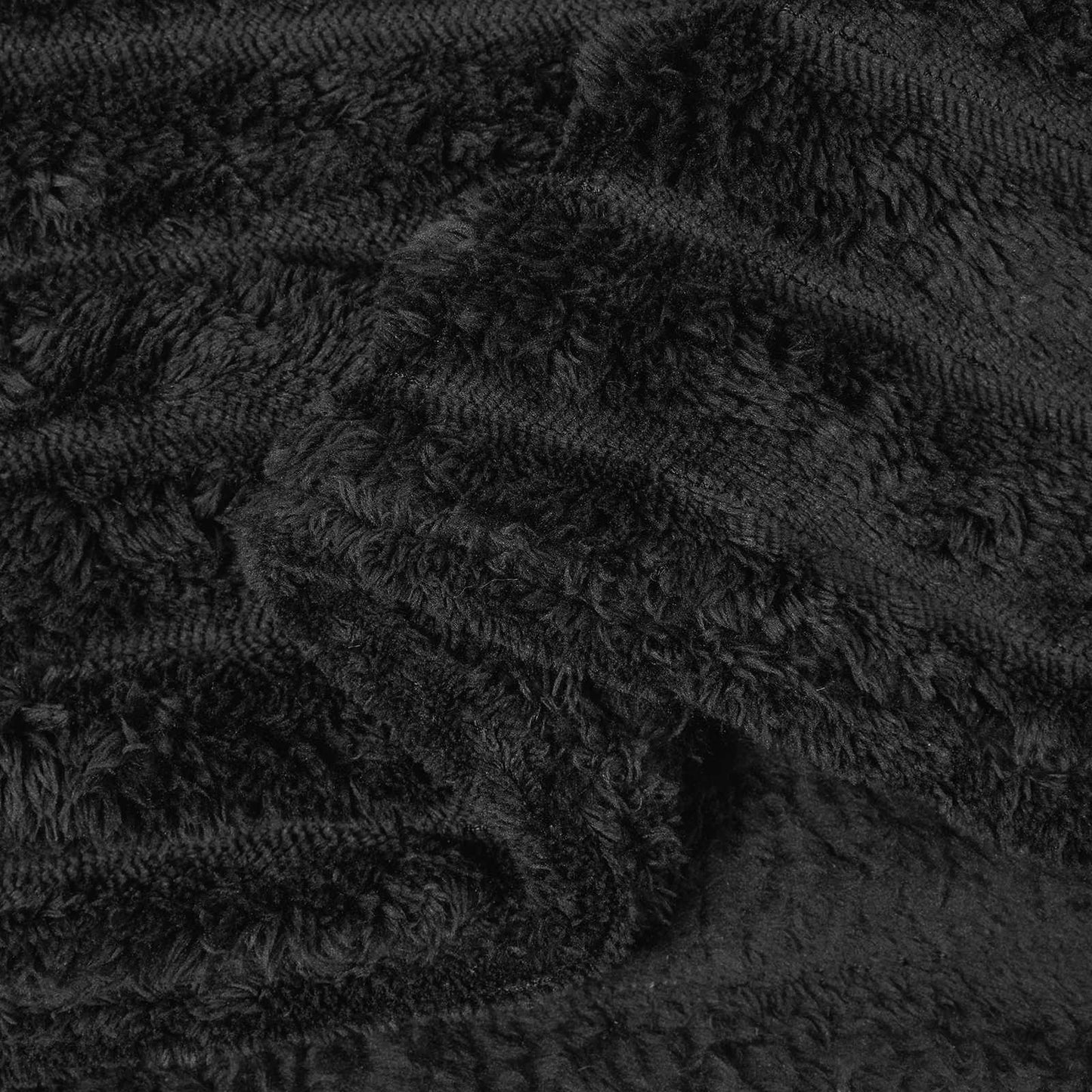 Wohndecken 6 stk. Schwarz 240 x 220 cm 8.76 kg Fleece