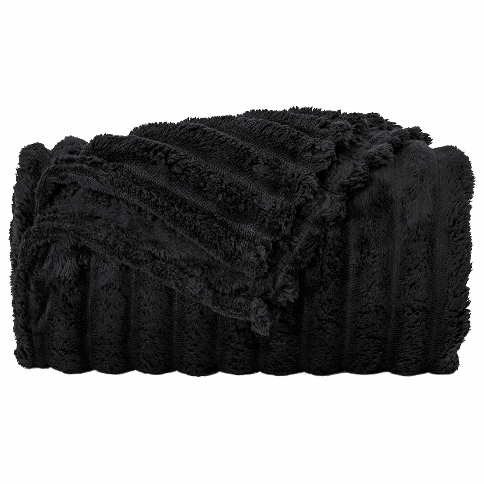 Wohndecken 6 stk. Schwarz 240 x 220 cm 8.76 kg Fleece