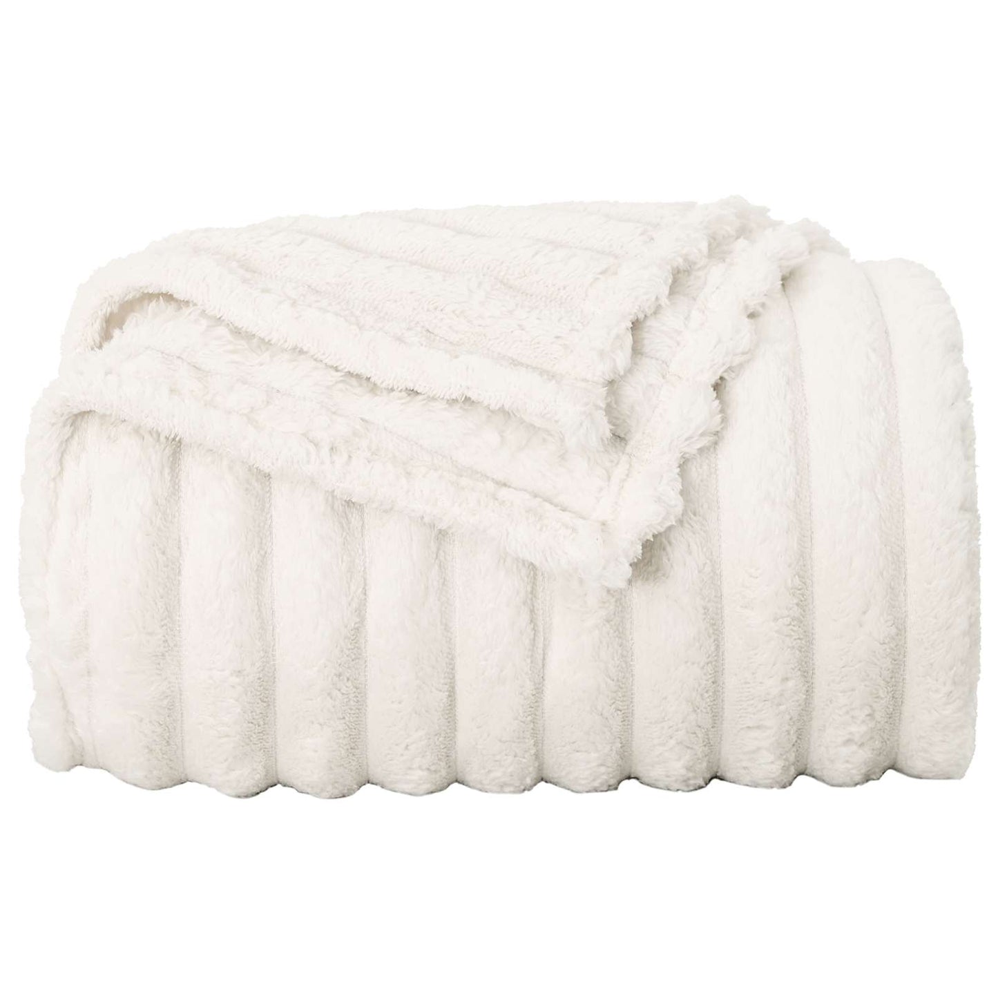 Wohndecken 6 stk. Creme 240 x 220 cm 8.76 kg Fleece