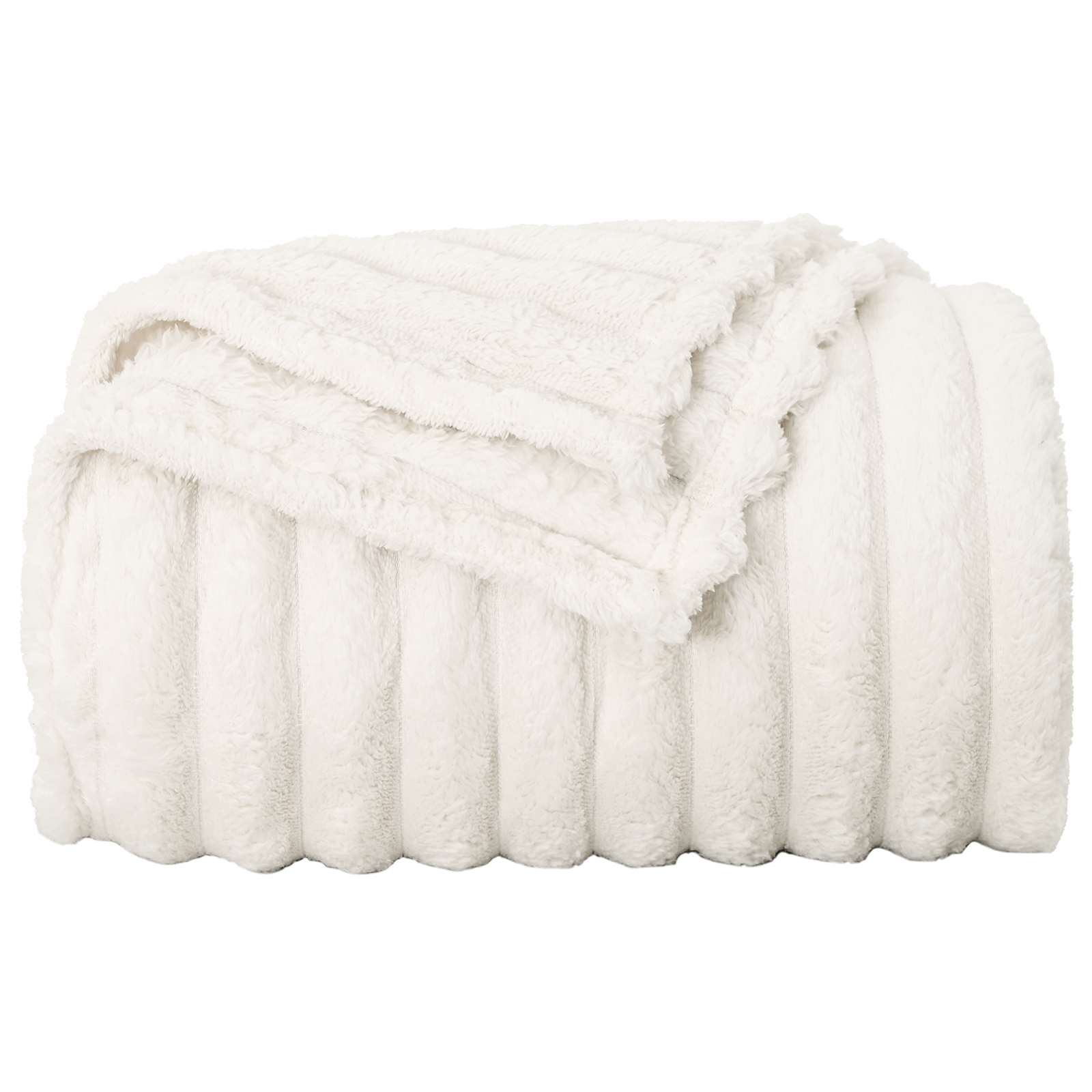 Wohndecken 6 stk. Creme 240 x 220 cm 8.76 kg Fleece