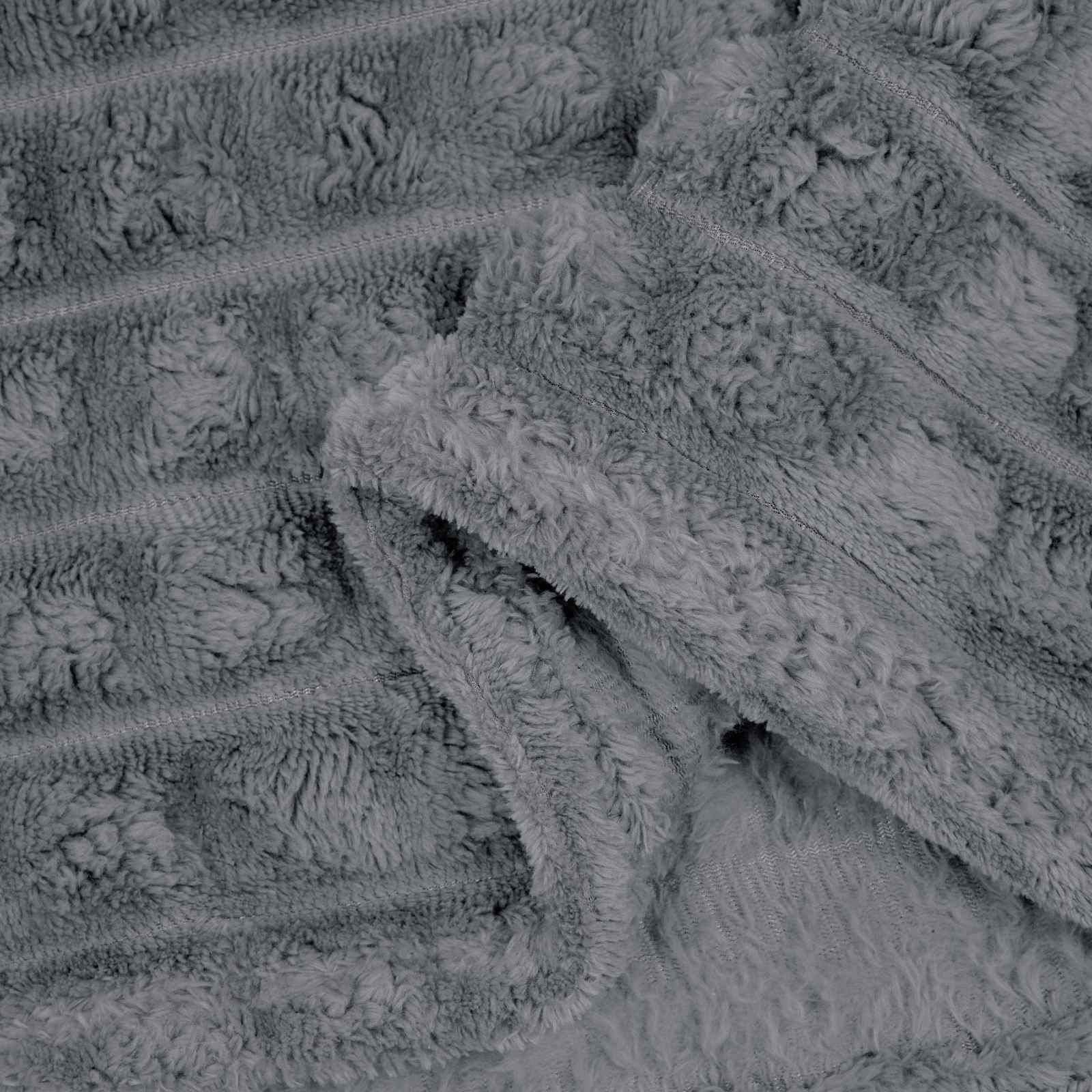 Wohndecke Dunkelgrau 95 x 220 cm 0.51 kg Fleece