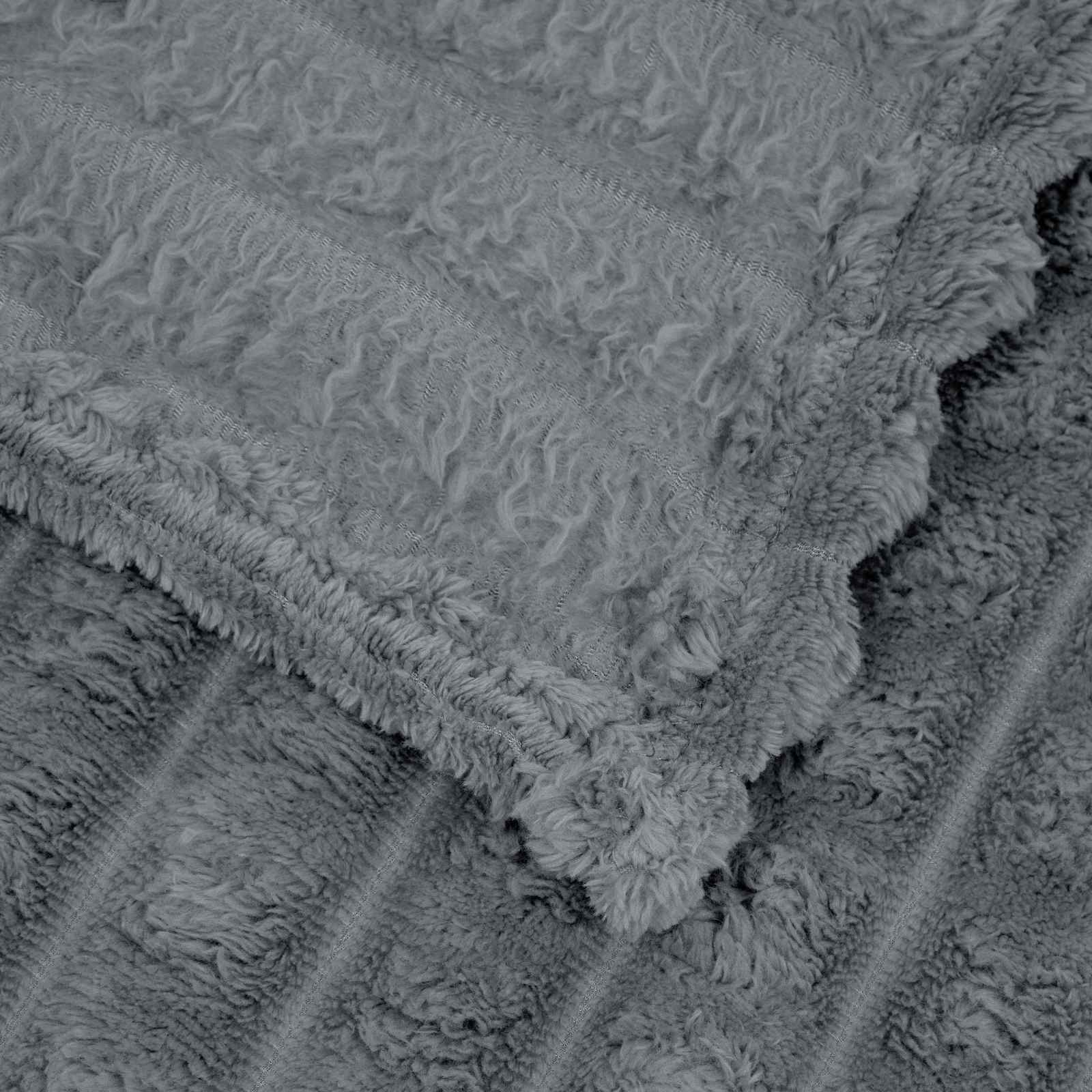 Wohndecke Dunkelgrau 240 x 220 cm 9.41 kg Fleece