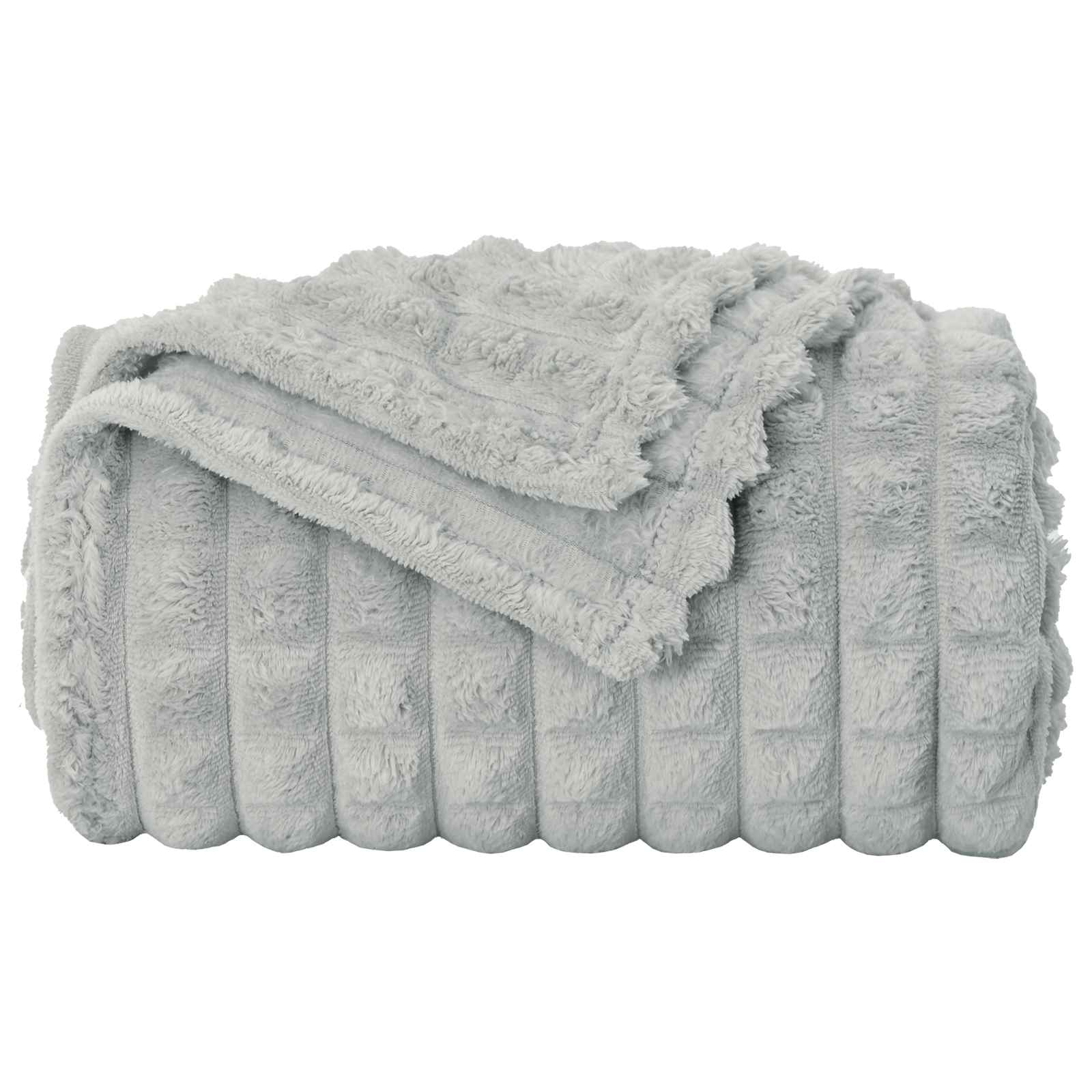 Wohndecke Grau 200 x 150 cm 0.75 kg Fleece
