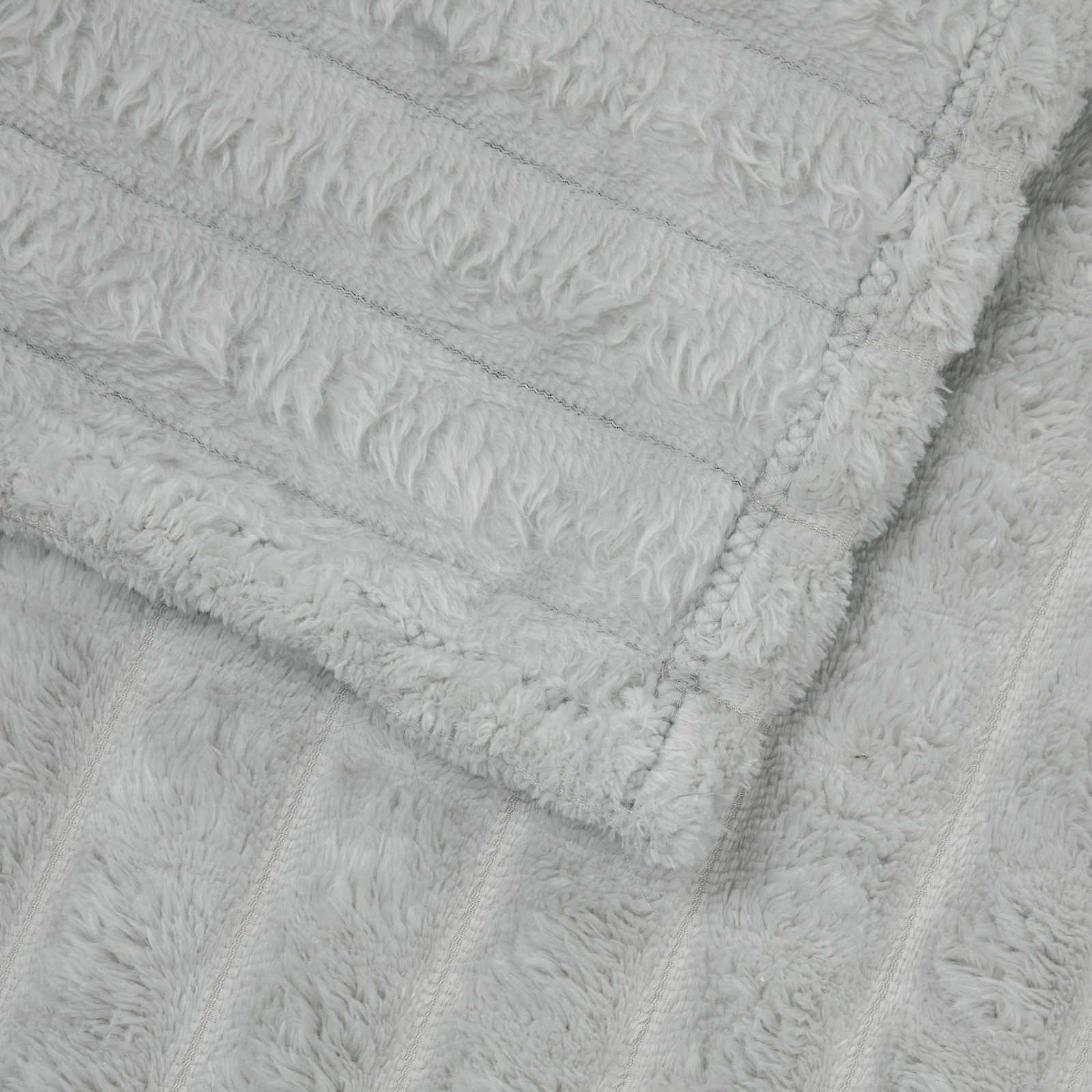 Wohndecke Grau 240 x 220 cm 1.38 kg Fleece