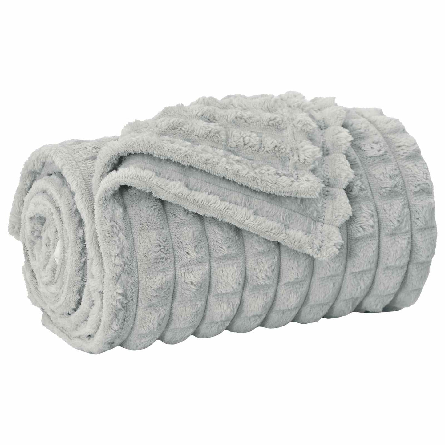 Wohndecke Grau 240 x 220 cm 1.38 kg Fleece